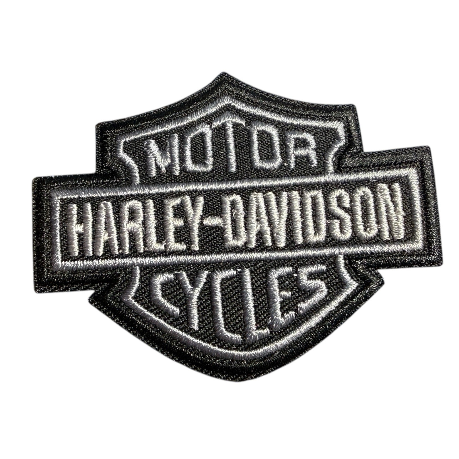 Embroidered Harley Davidson Iron-On Patch, Motorcycle, Biker