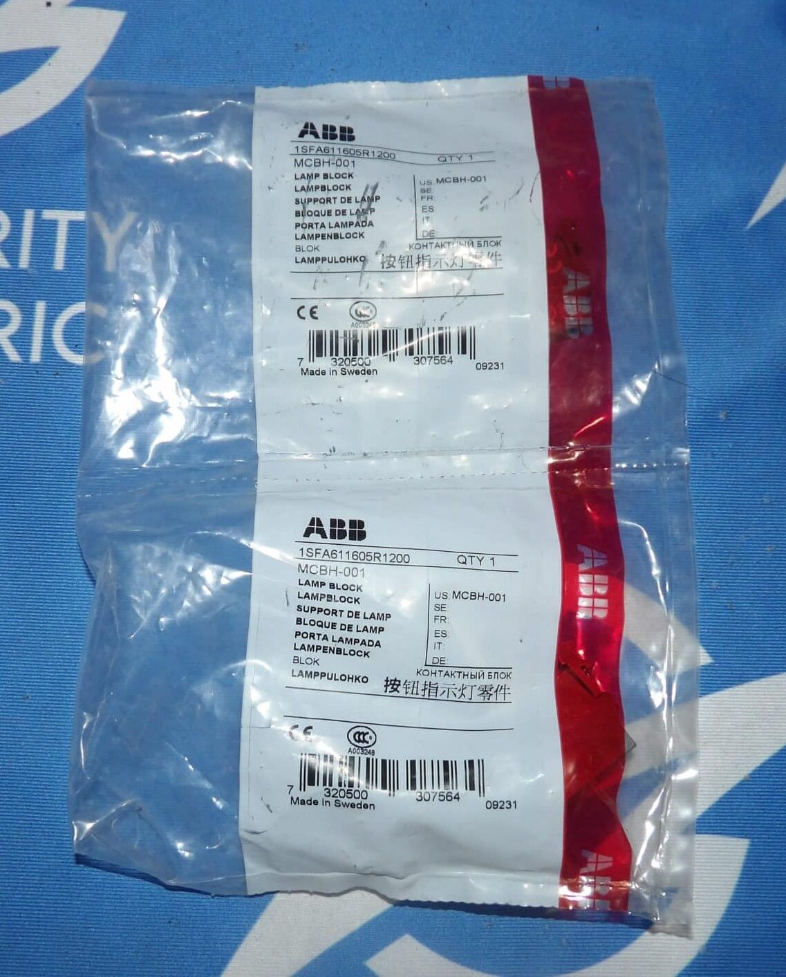 Lot of 2 NOS 1SFA611605R1200 MCHB-001 Contact Blocks + 1 Year Warranty