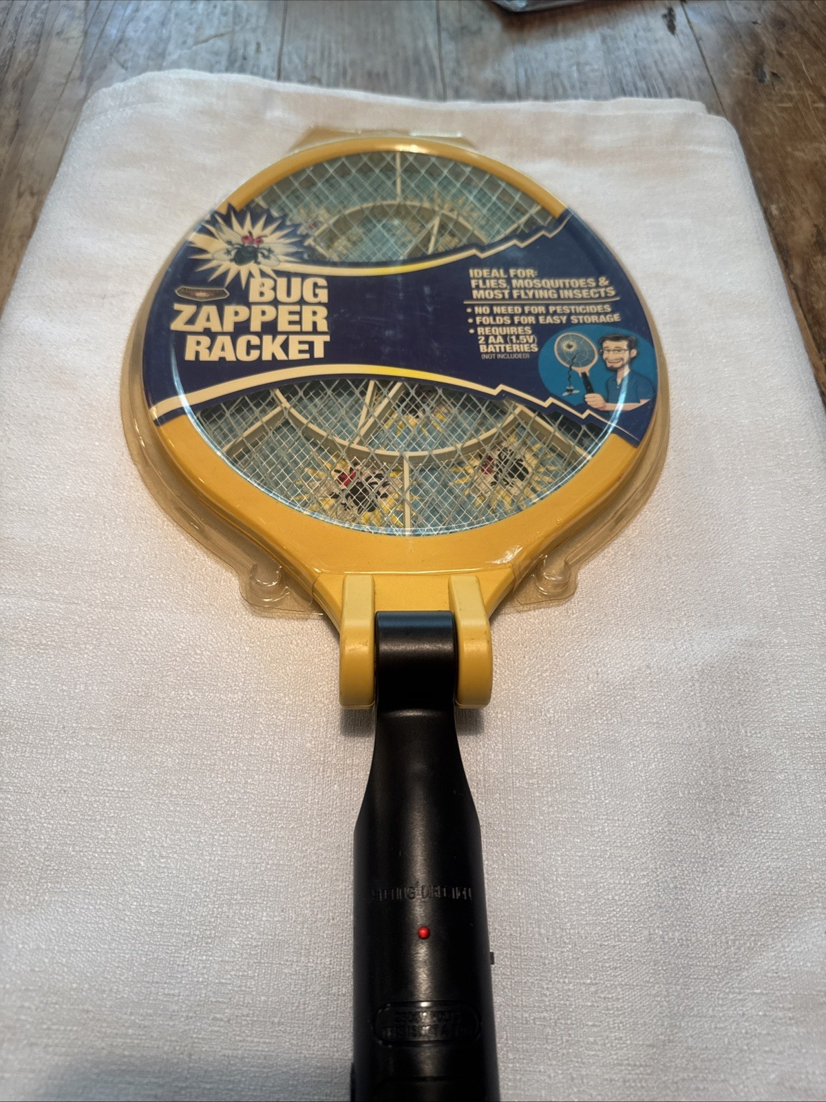 NEW ShawShank Bug Zapper Battery Electric Hand Held Racket Fly Swatter Moth, Fly