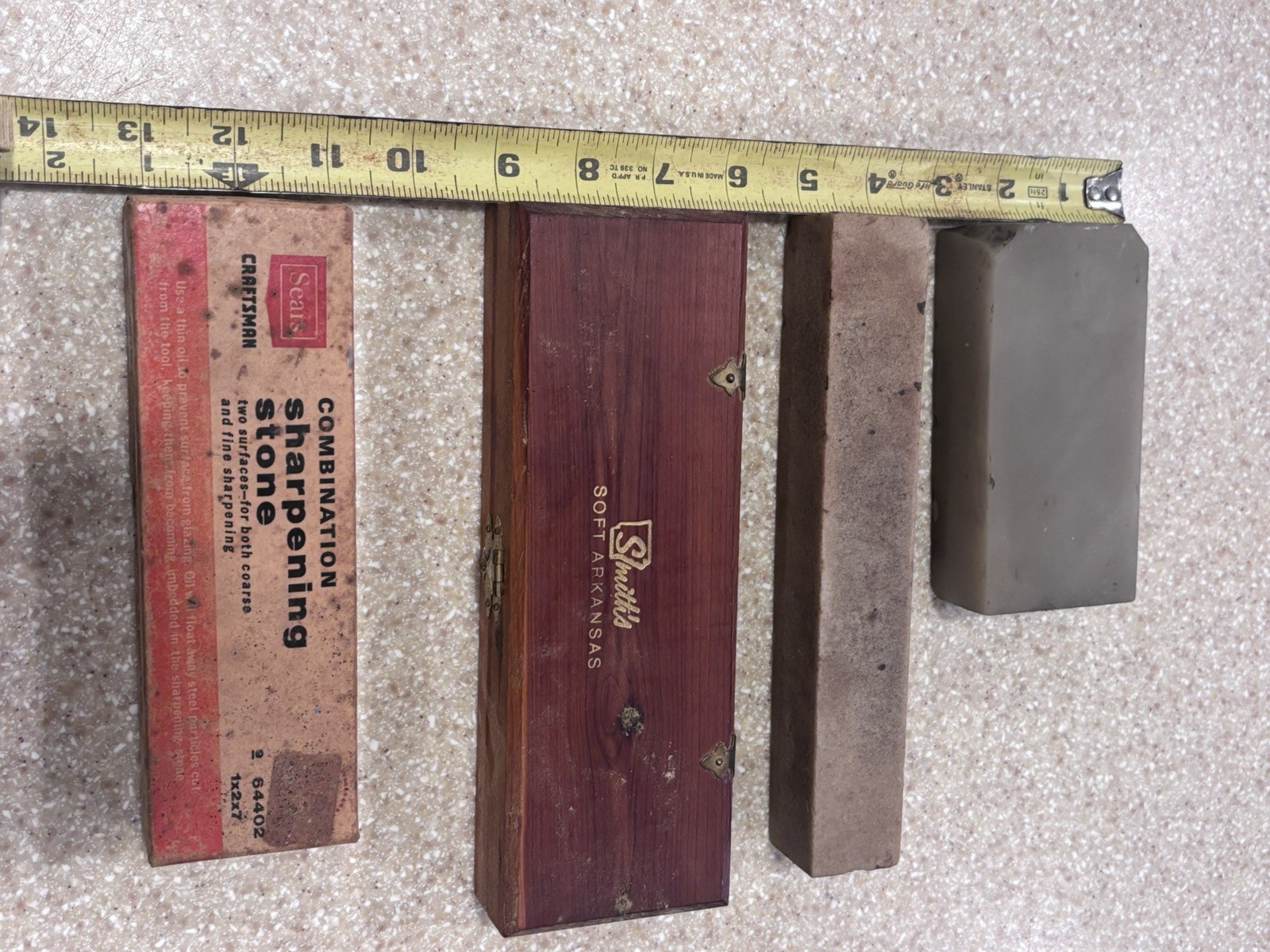 Natural Whetstone Kyoto Sharpening Stone, Smith, Craftsman, Vintage Long Stone 4