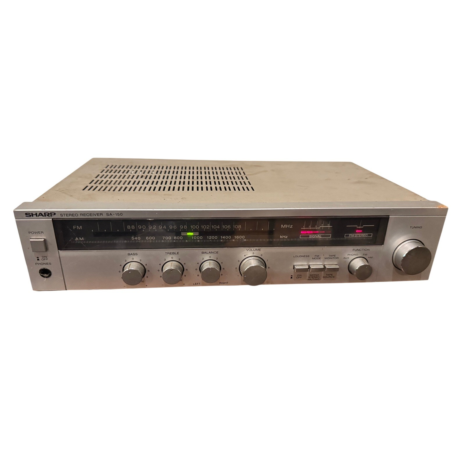 Sharp SA-150 Vintage Stereo Receiver AM/FM Tested Working Phono Tape Monitor