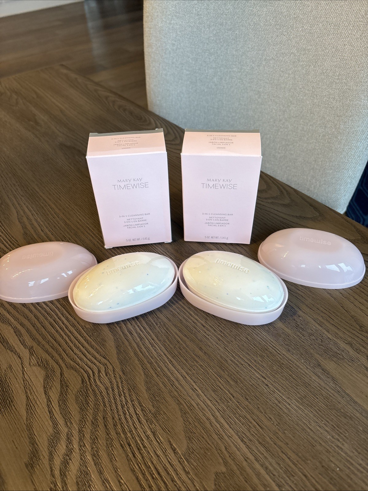 Mary Kay TimeWise 3in1 Cleansing Bar Soap Discontinued NEW 150403 Set Of 2