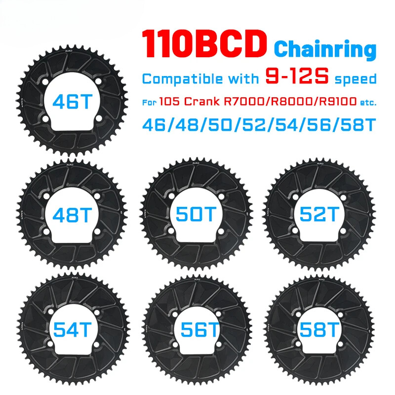 110 BCD 46T 48T 50T 52T 54T 56T 58T Road Bike Chainwheel 9/10/11/12S for SHIMANO