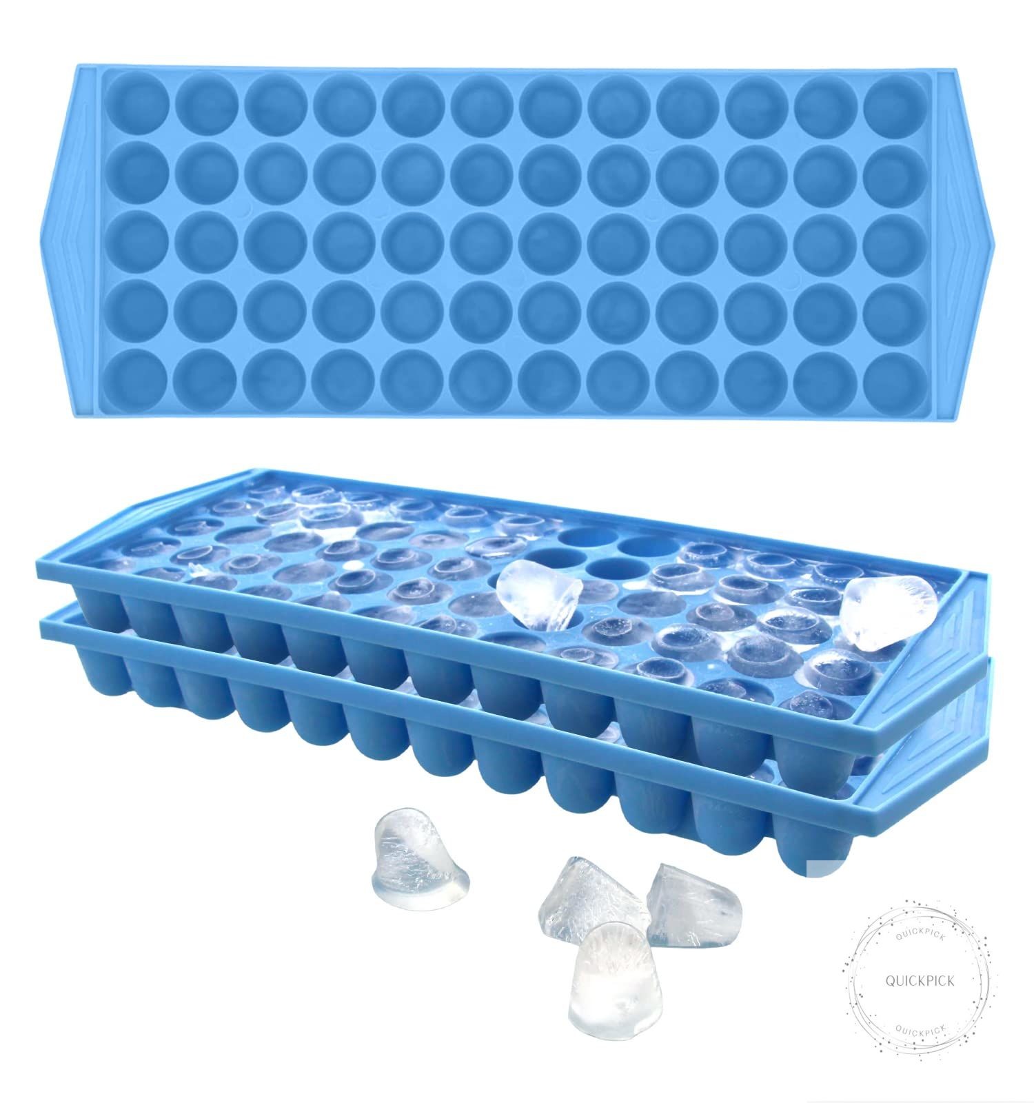 Arrow Mini Ice Cube Trays, 3pk - 60 Mini Spaces Per Tray - Easy to Use Stackable