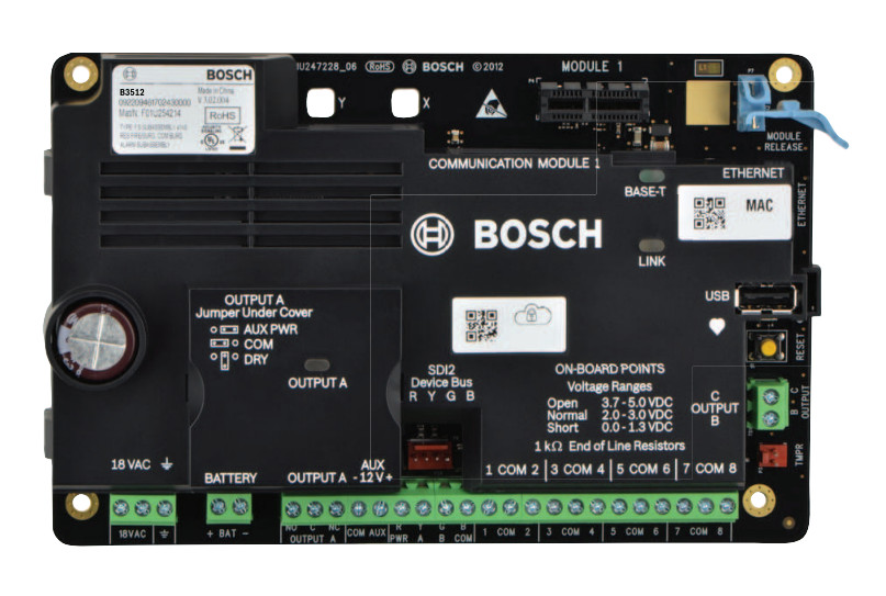 B3512 Control Panel