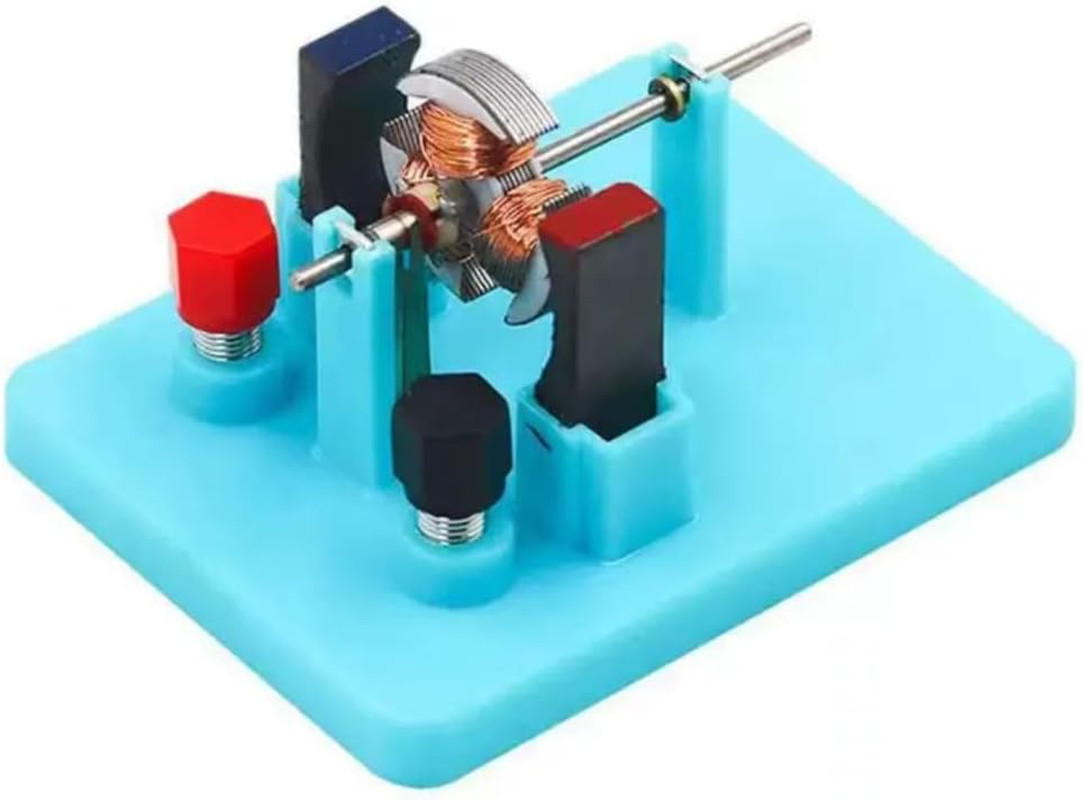 1Pc Blue DIY DC Electrical Motor Assemble KIT - STEM Science Lab Educational ...