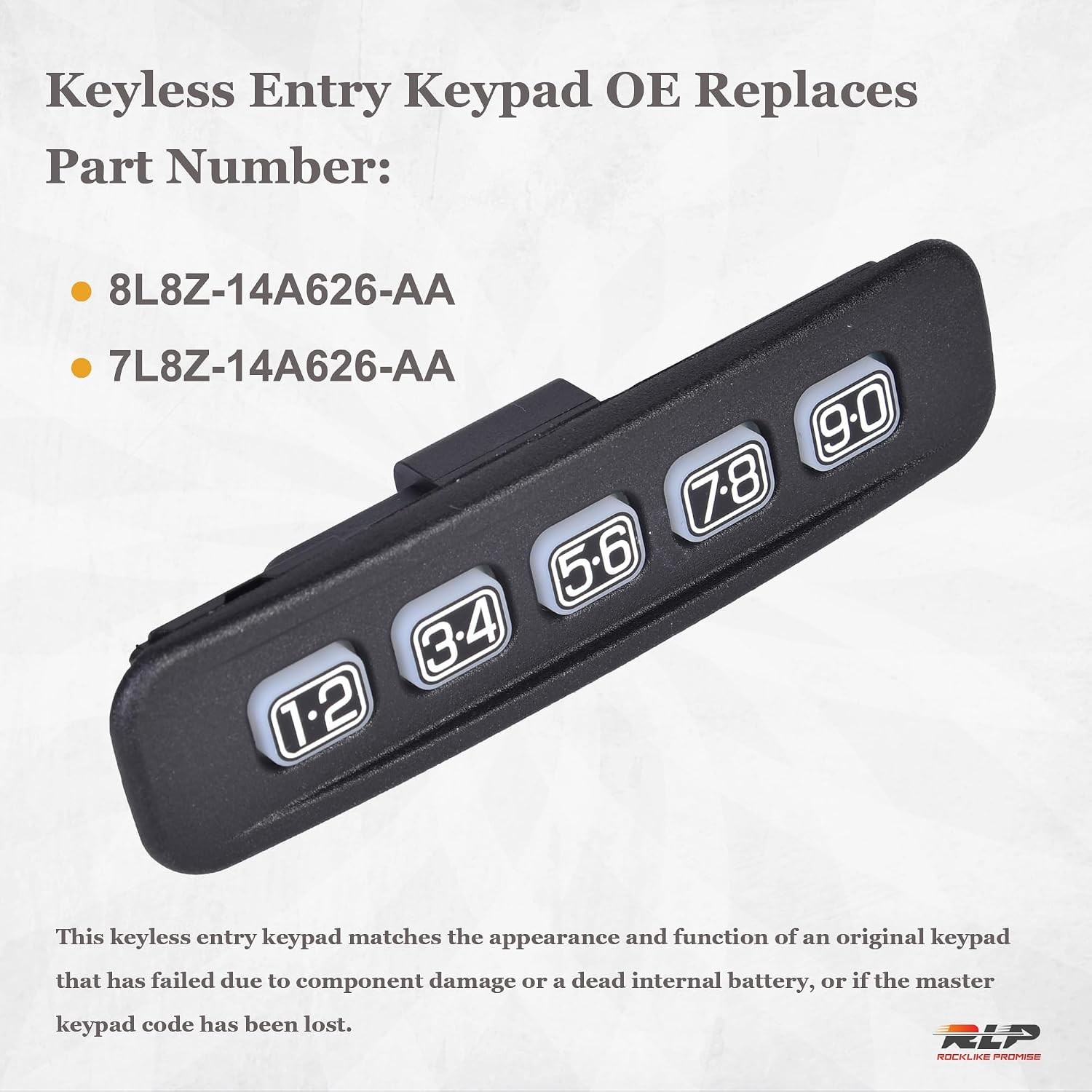 Keyless Entry Keypad Driver Side Keyless Lock Pad Compatible with Ford Crown