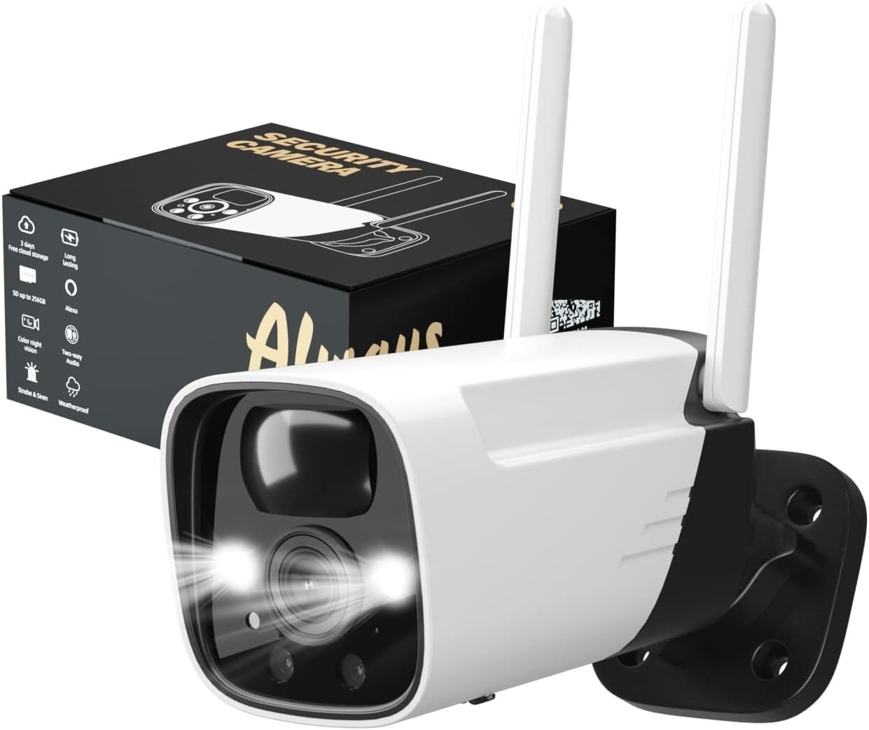 2K Security Cameras Wireless Outdoor, 15000mAh Battery Night Vision 2-Way Audio