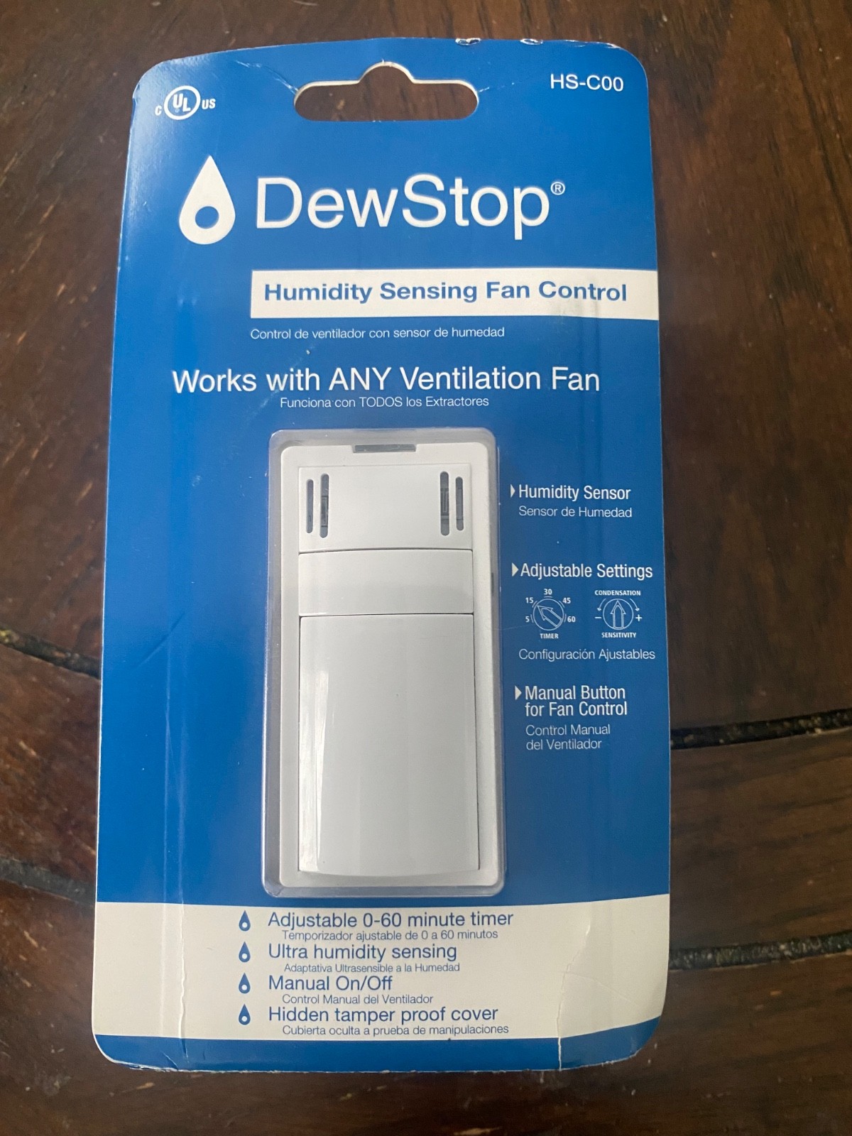 Dew Stop Condensation Fan Control (Humidity Sensor) with Countdown Timer