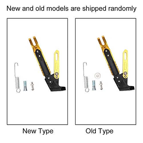 Motorcycle Side Stand, Aluminum Alloy Motorcycle Kickstand Adjustable