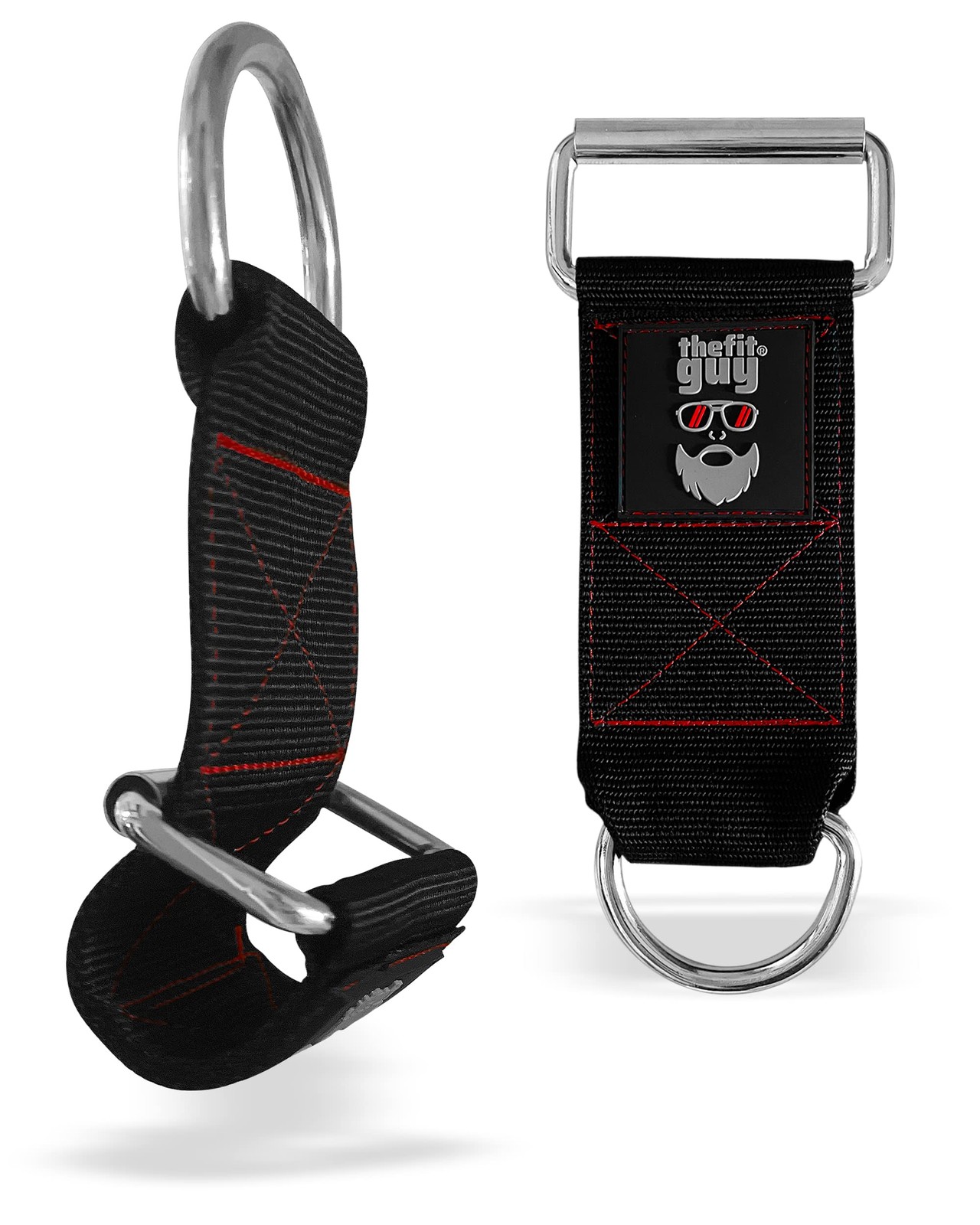 Dumbbell & Barbell Loading Straps | Attachment Straps for Dips, Pullups, Squa...