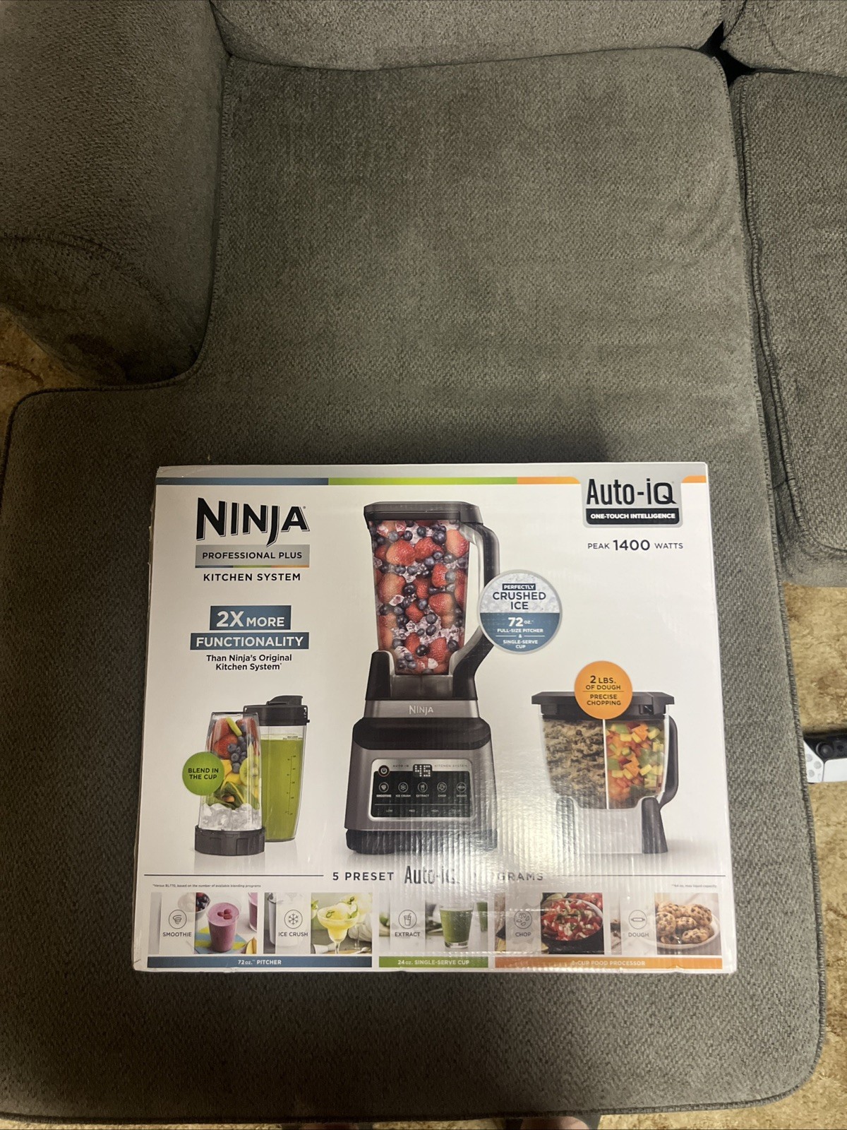 Ninja Professional Plus Kitchen System Blender and Food Processor with Auto-iQ
