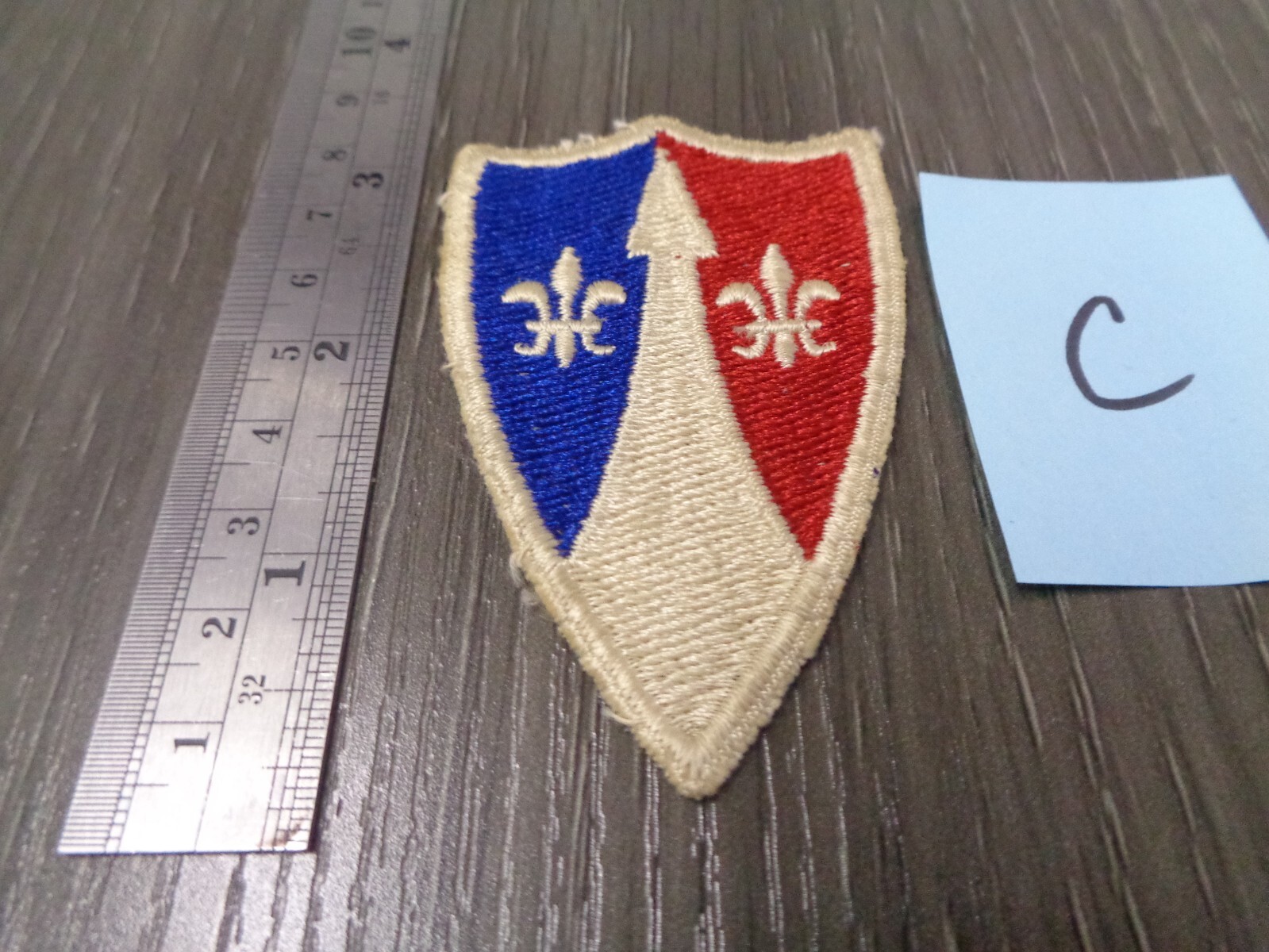 MILITARY PATCH US ARMY EUROPEAN THEATER SUPPORT COMMAND TASCOM COLORED OLDER C