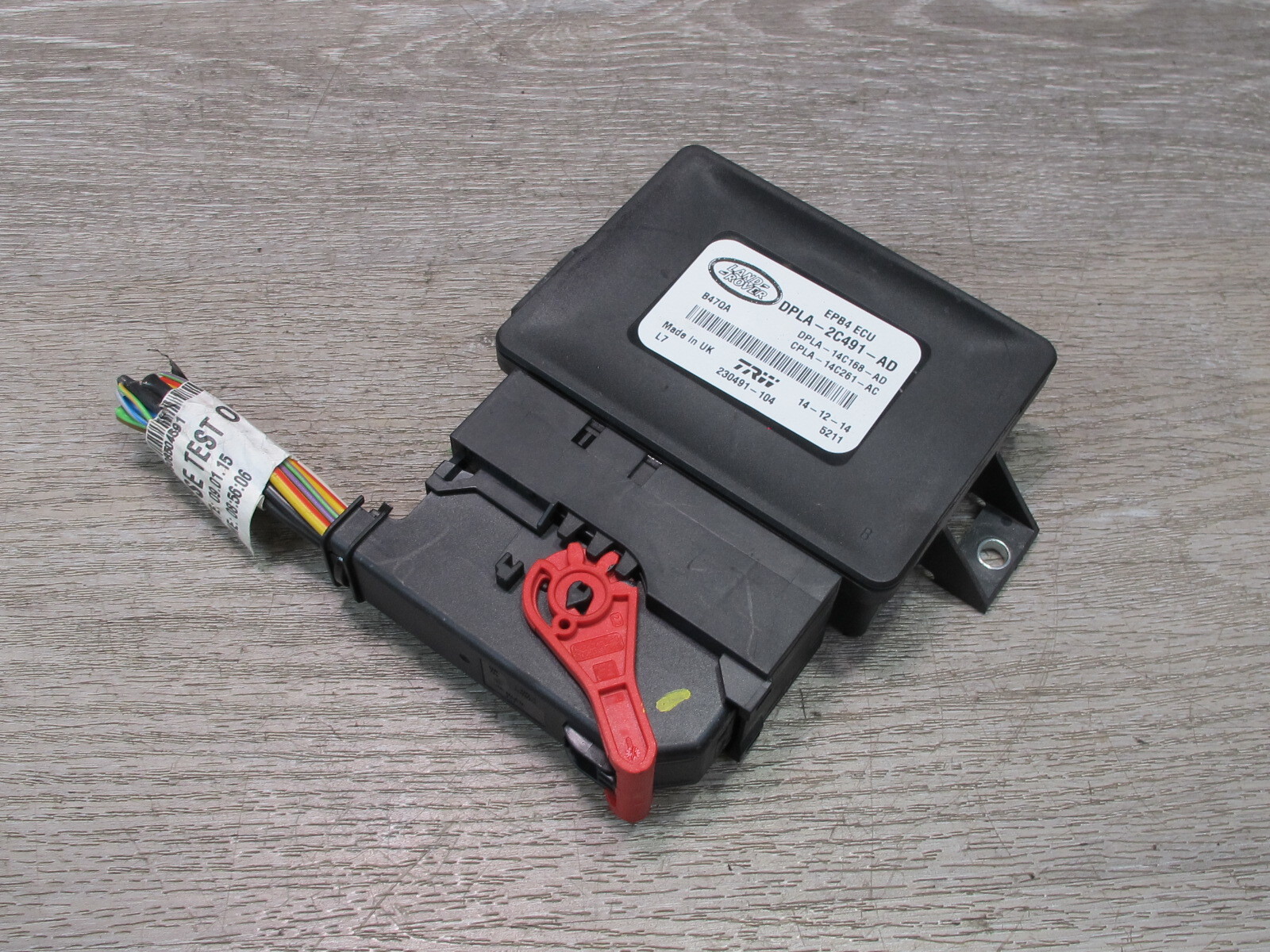 2014-2015 LAND RANGE ROVER L405 ELECTRIC PARKING BRAKE CONTROL MODULE
