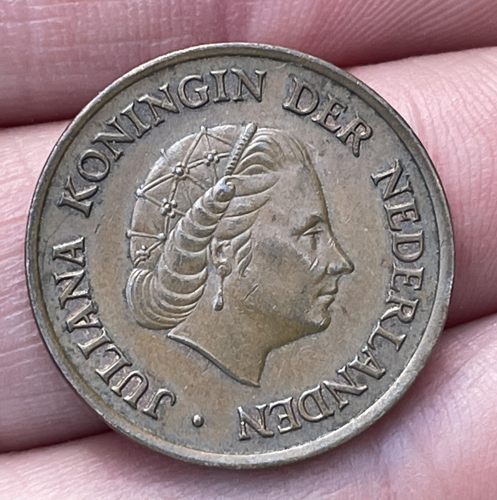 1972 Netherlands 5 Cents Coin Queen Juliana Koningin Der Nederlanden KM#181