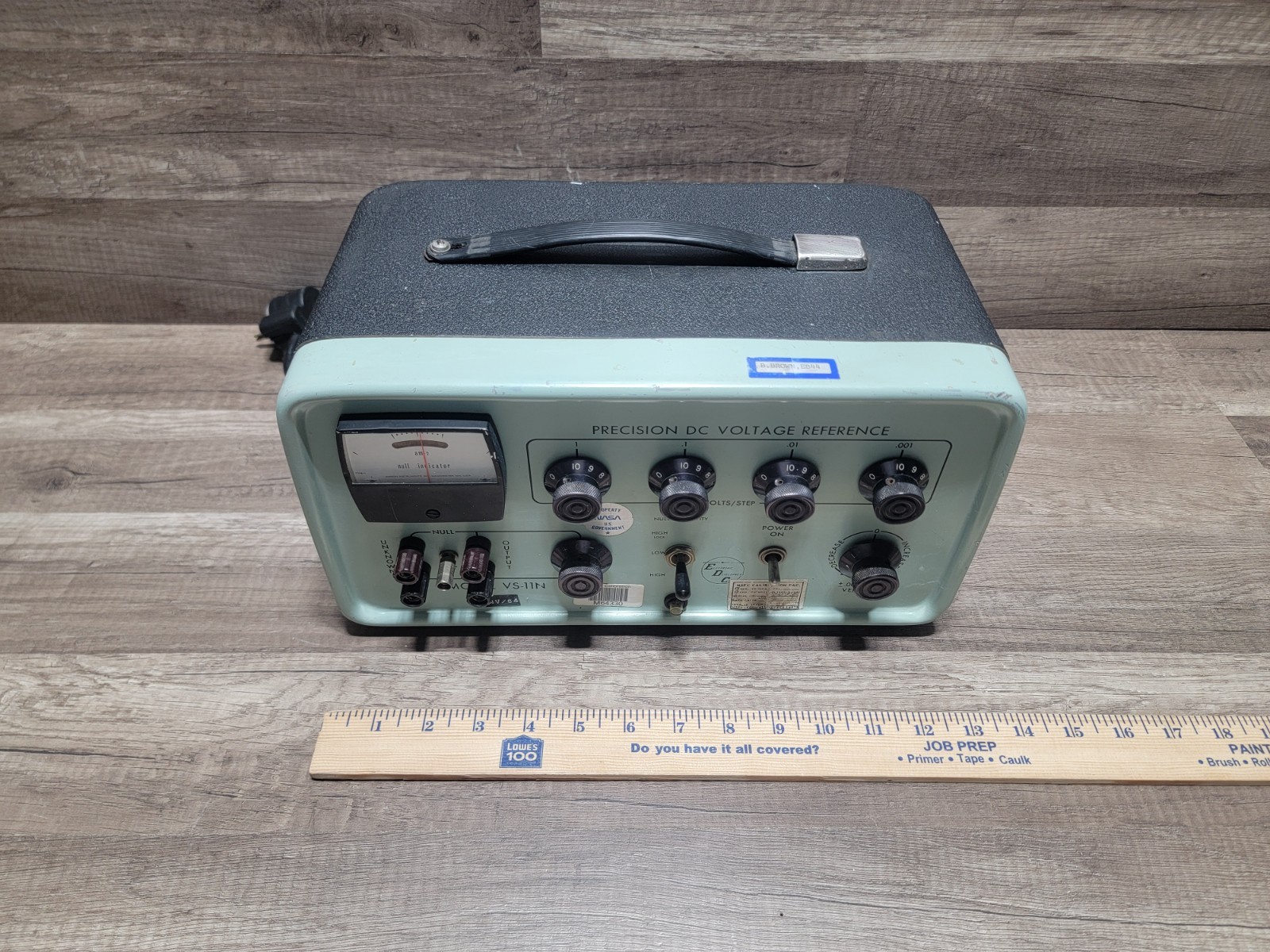 EDC VS-11N Precision DC Voltage Refrence - Electronic Development Co. READ DESC