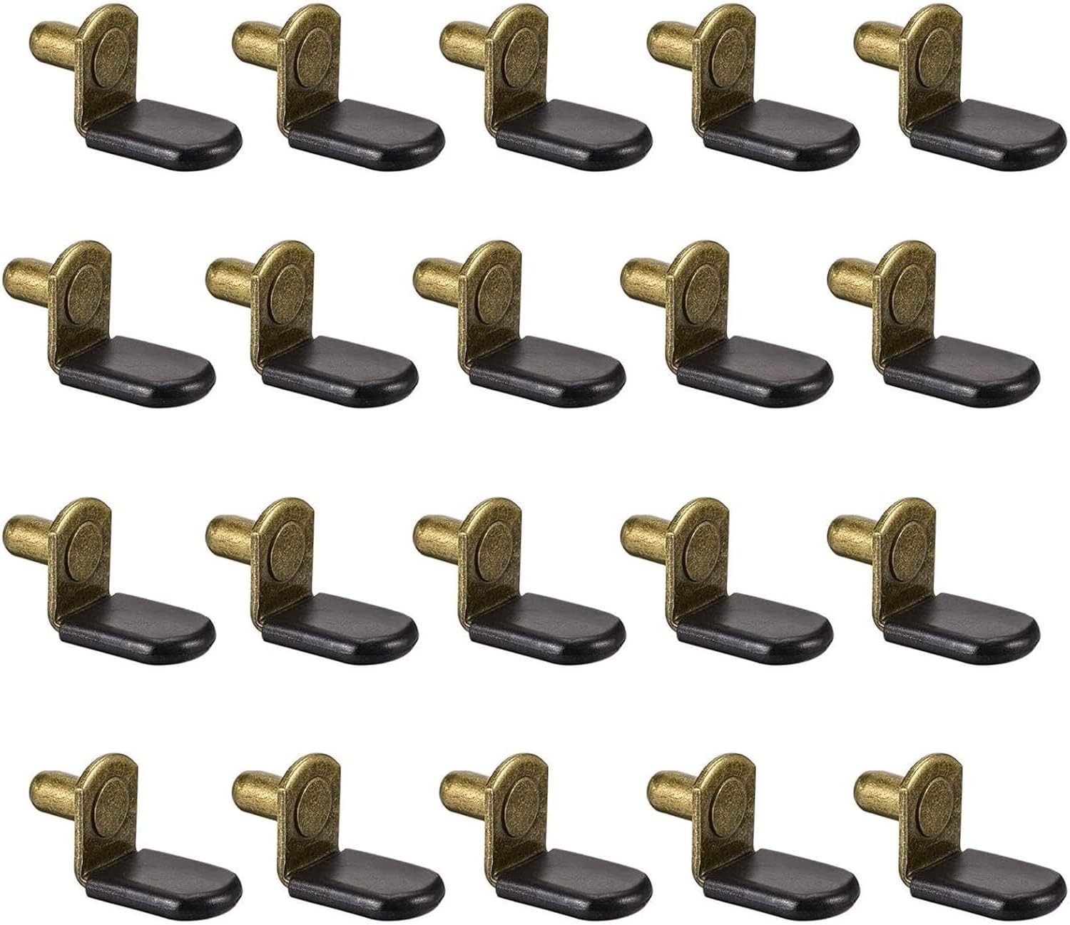 20 PCS 6mm LShaped Shelf Support Pegs Bracket Hole Furniture Supplies Clip