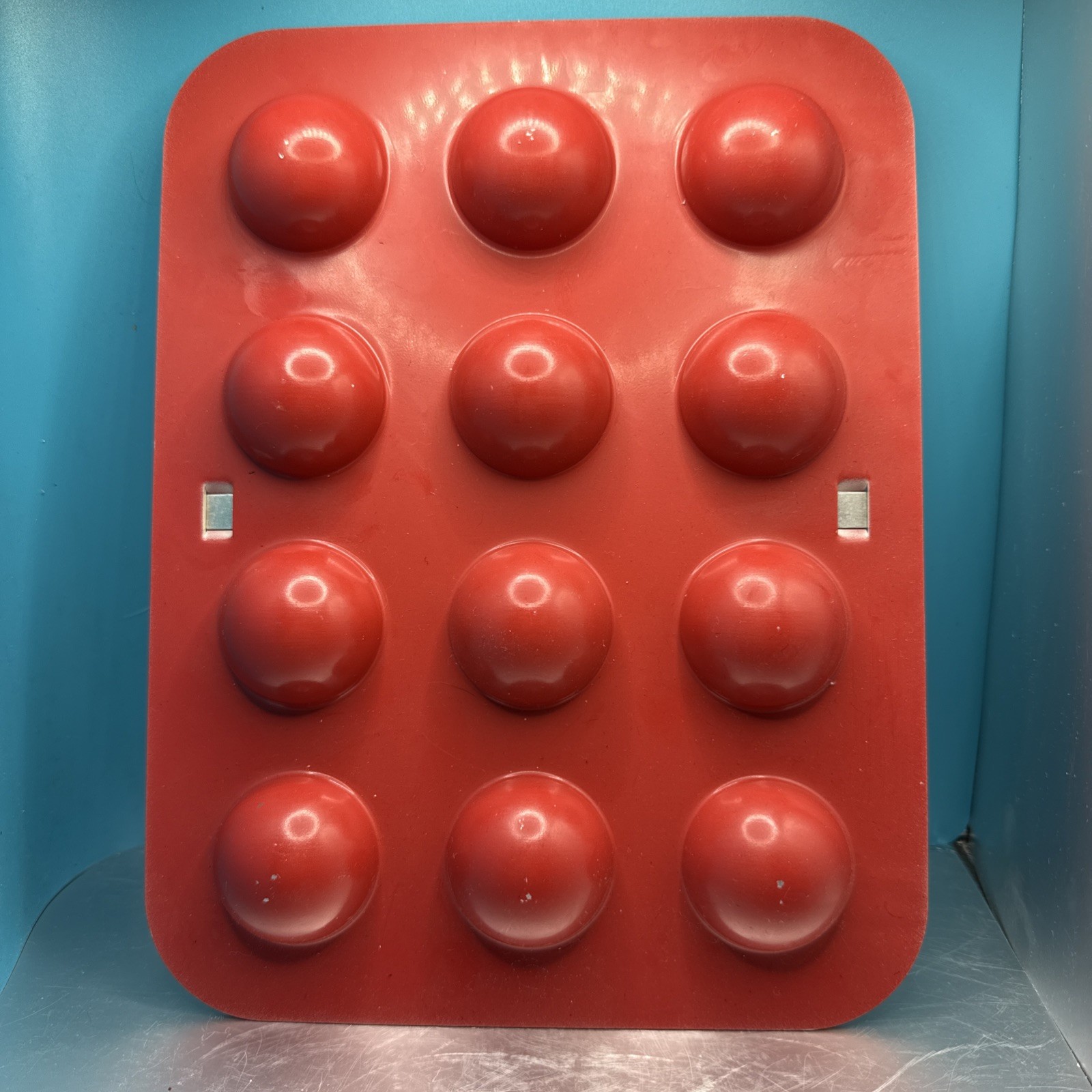 Red Metal Cake Pop Baking Pan-Pre-owned, Unused