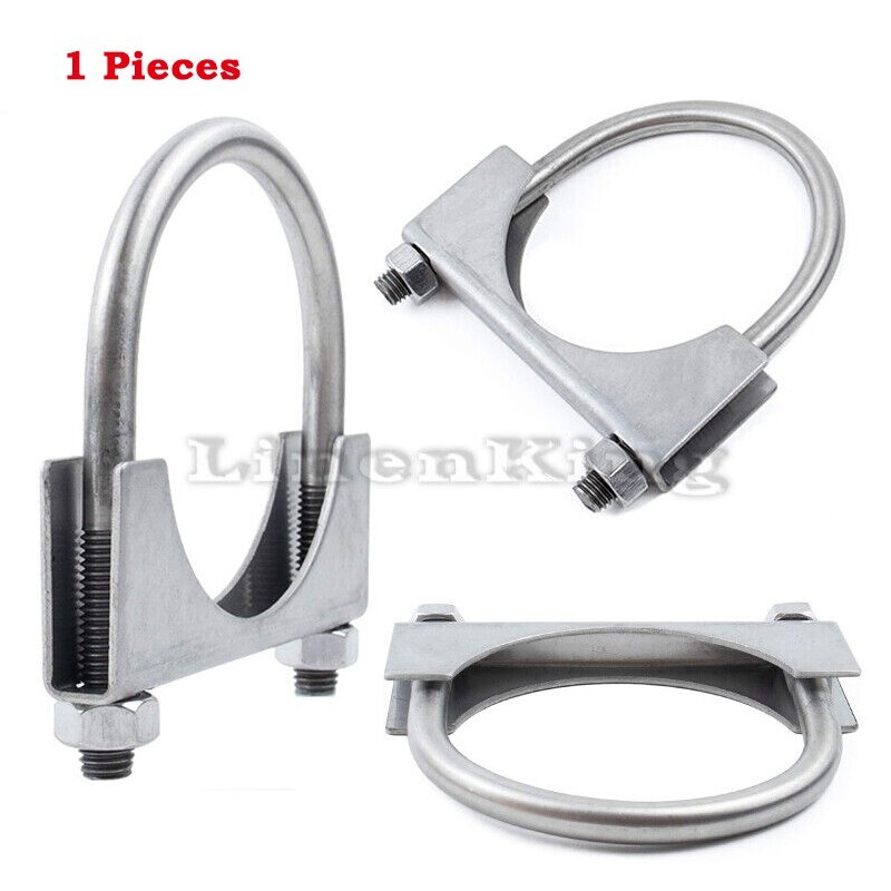 304 Stainless Steel U-Bolt Muffler/Exhaust Clamp Band 3"