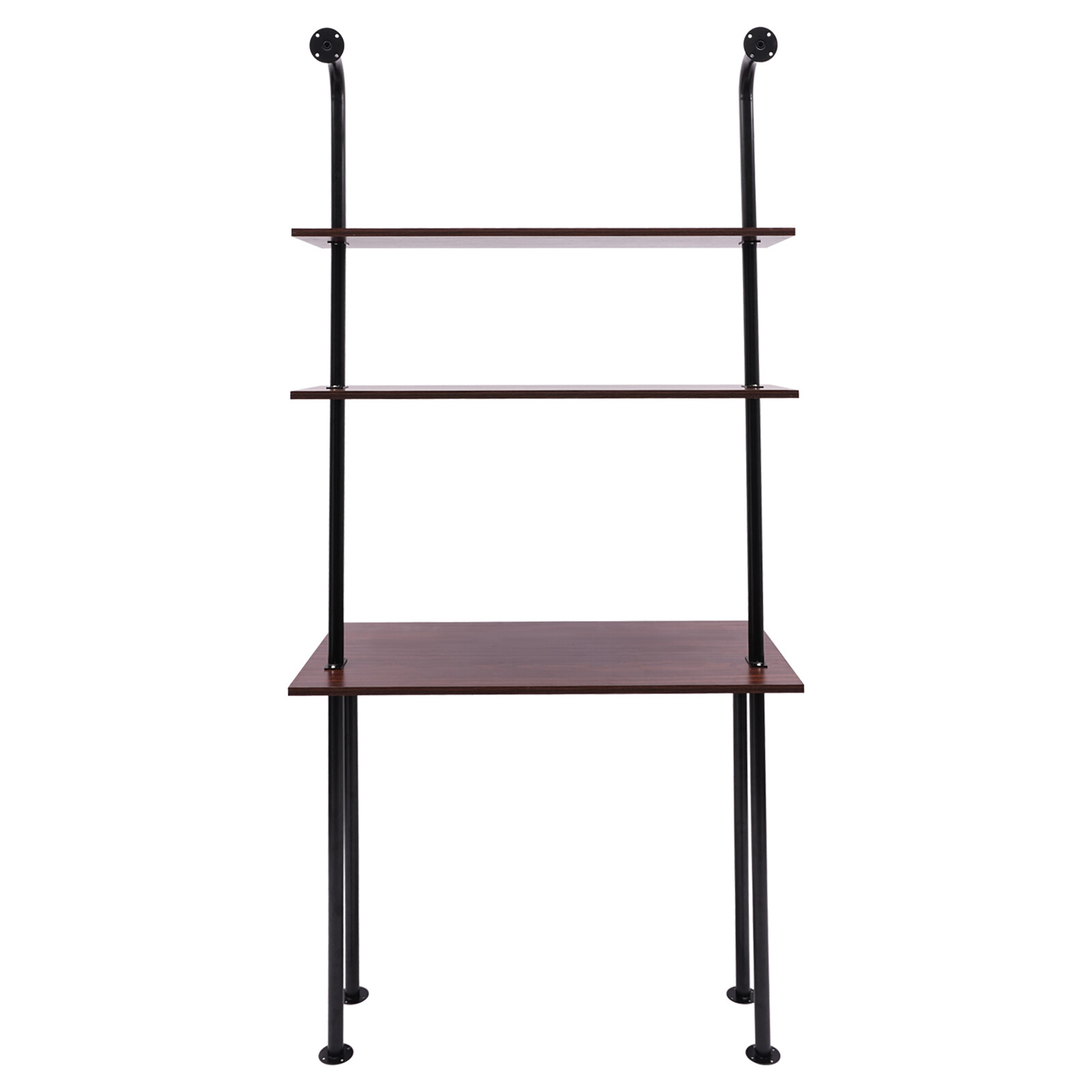 3 Tiers Wall Mounted Desk Table Wall Organizer Wall Mount Computer Writing