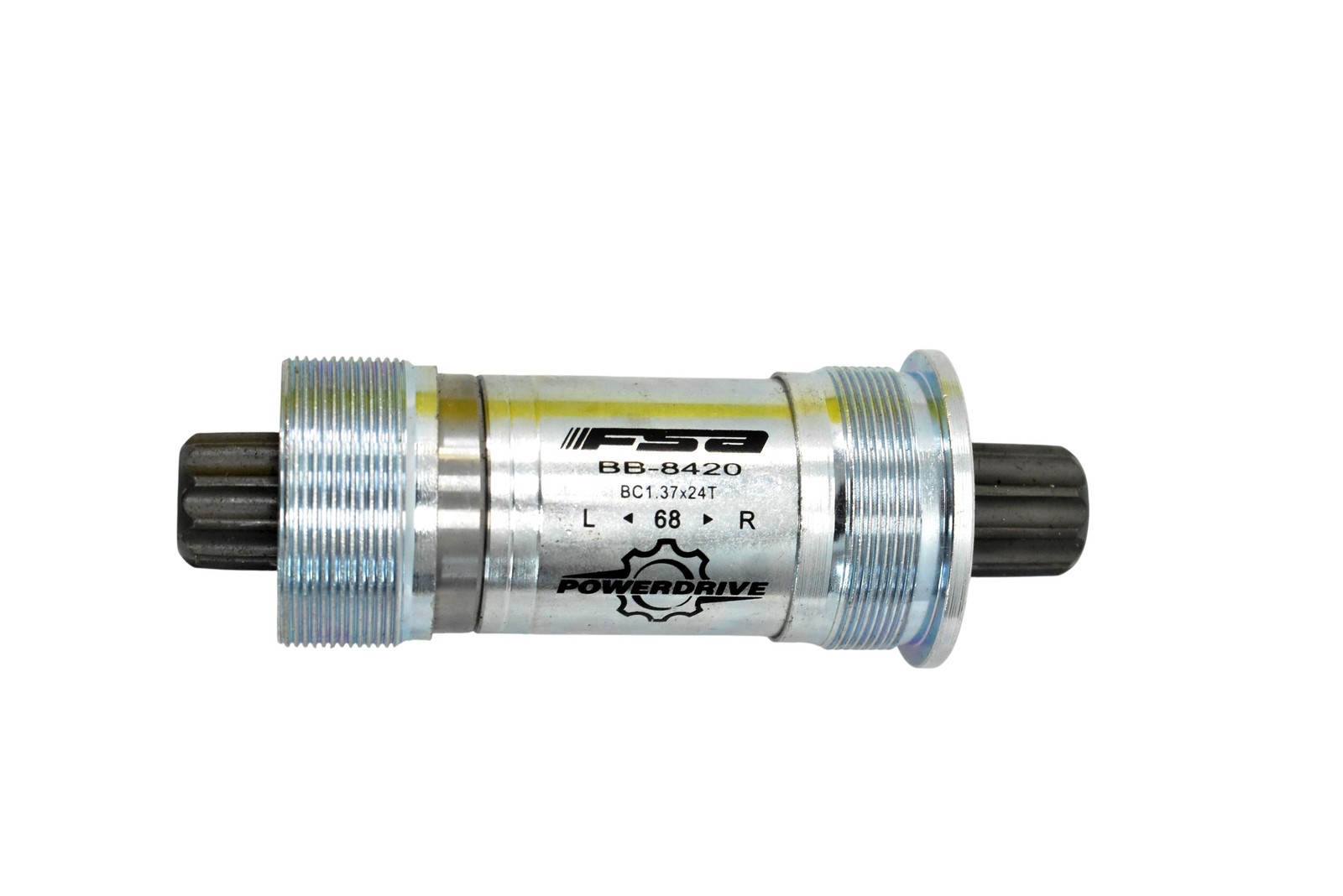 FSA Bottom Bracket PowerDrive 68mm BSA 113mm BB-8420AL SPLINE Road Bike