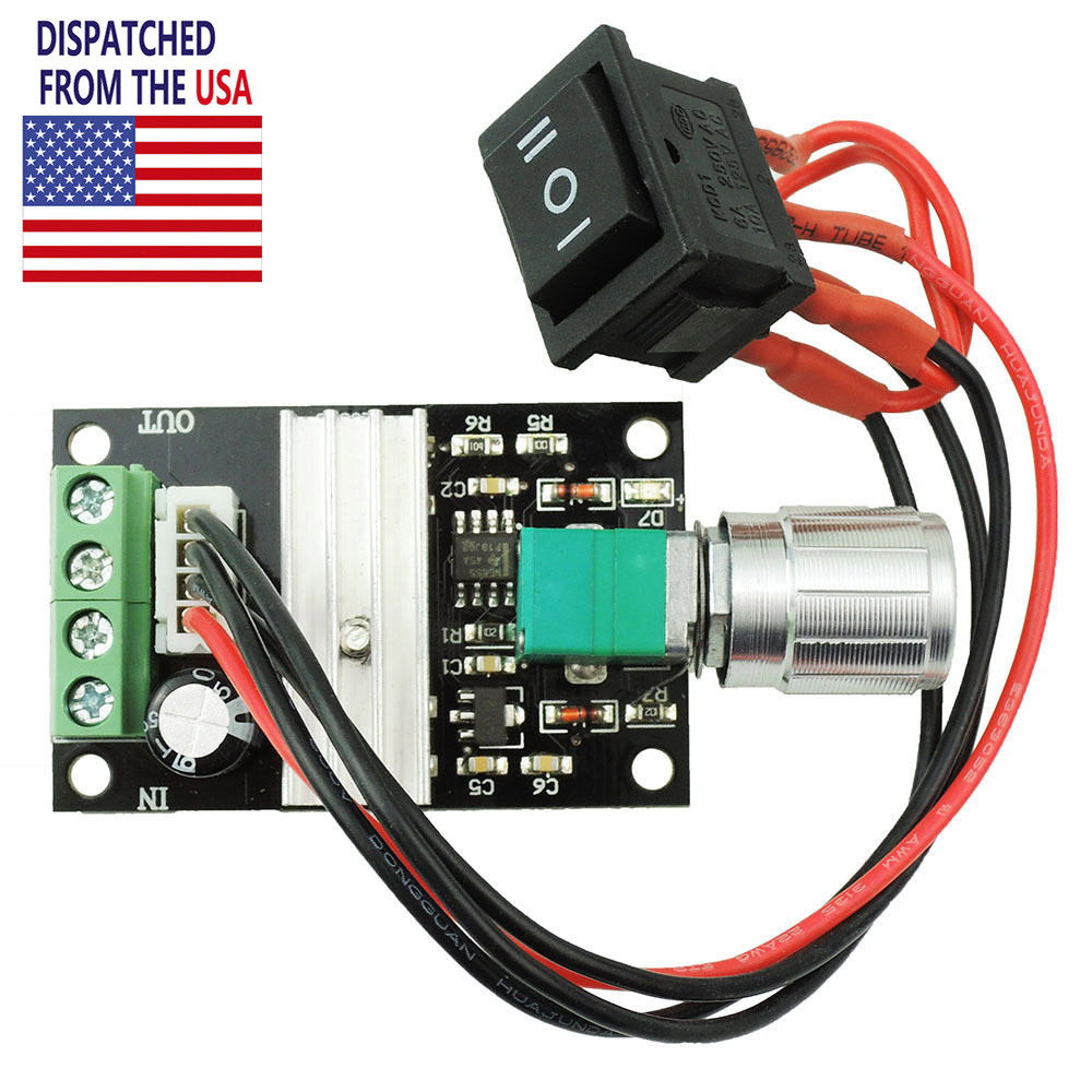 6V-28V 3A 80W PWM DC Motor Speed Controller Reversible Switch Governor 1203BB