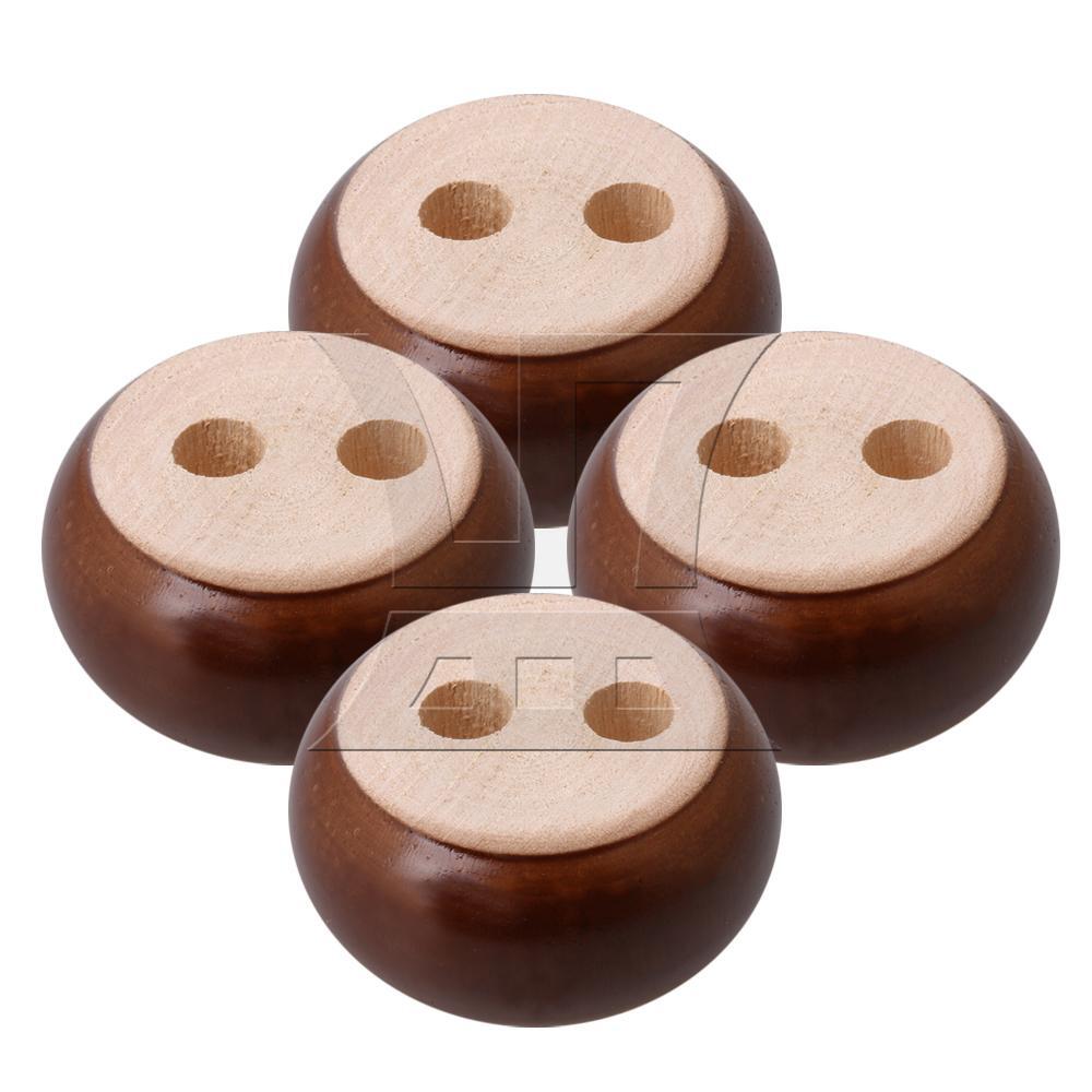 4pcs Wood Round Cake Sofa Bed Cabinet Feet Furniture Legs 3cm*6cm