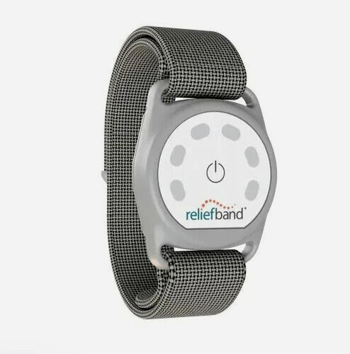 Relief band Sport Anti-Nausea Wristband Motion Sickness GRAY- NEW in BOX