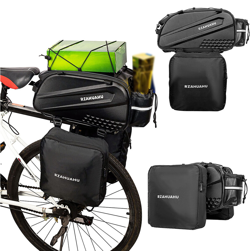 3 in 1 Bicycle MTB Bike Large Capacity Rear Rack Seat Tail Shoulder Bag Case EVA