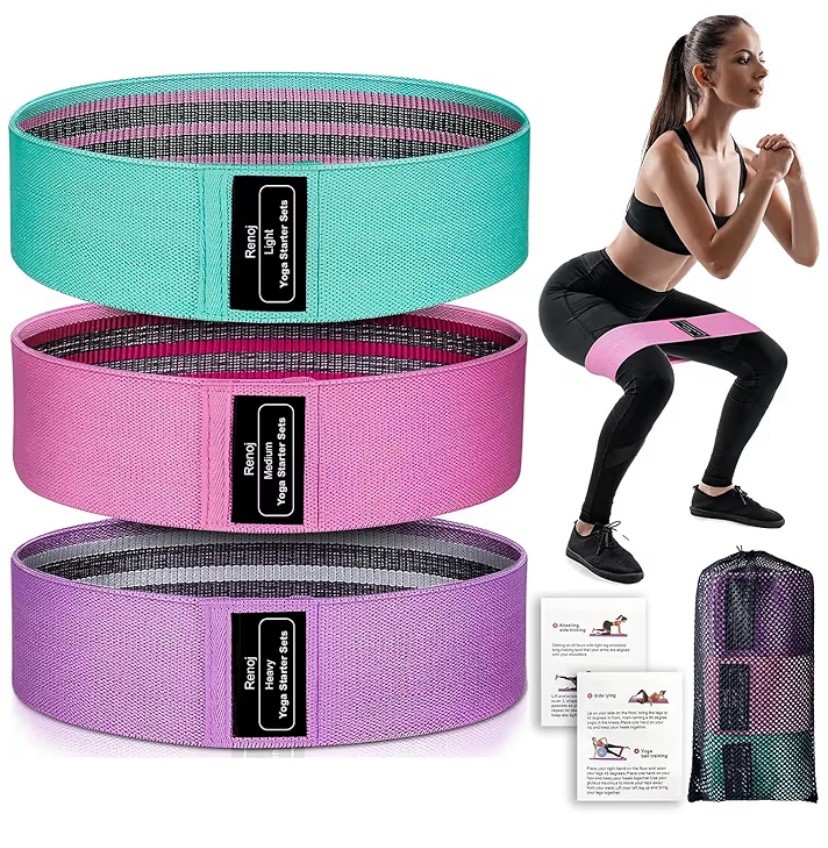 Renoj Resistance Bands, Yoga Starter Sets for Women and Men, 3 Set of Stretch Ex