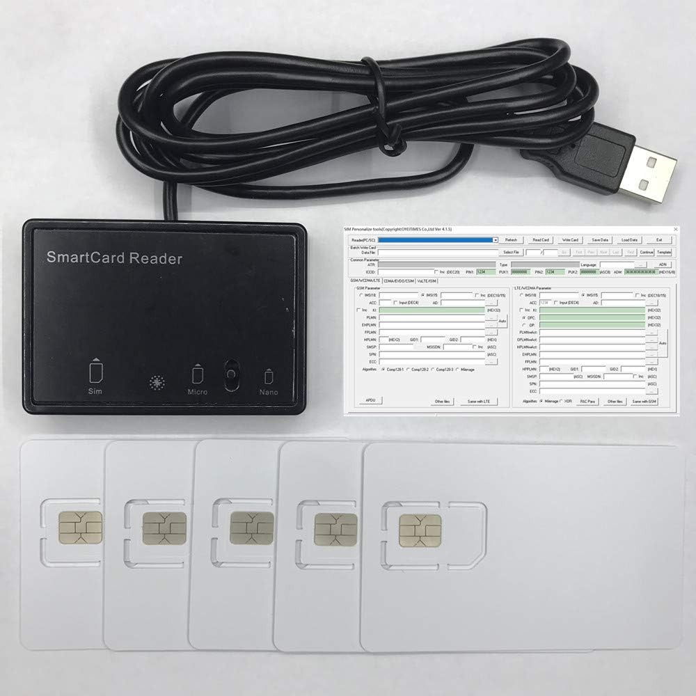 Programmable 4G LTE USIM Cards + SIM Personalize Tools