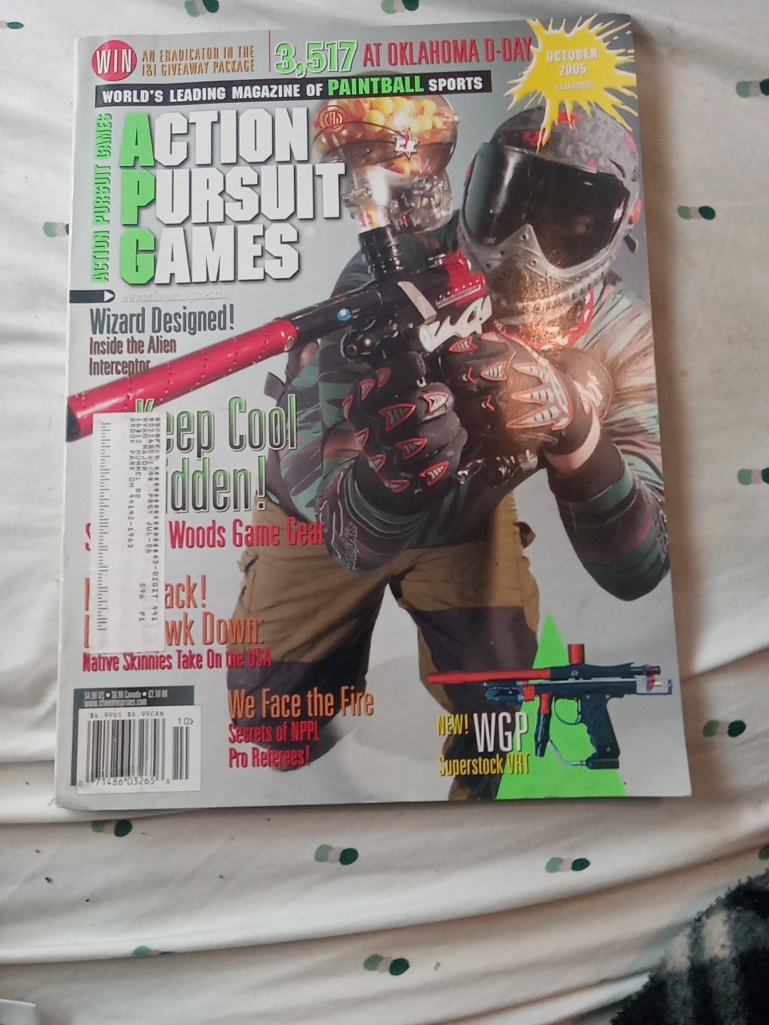 Priced To Sell October 2005 APG Action Pursuit Games Print Paintball Magazine