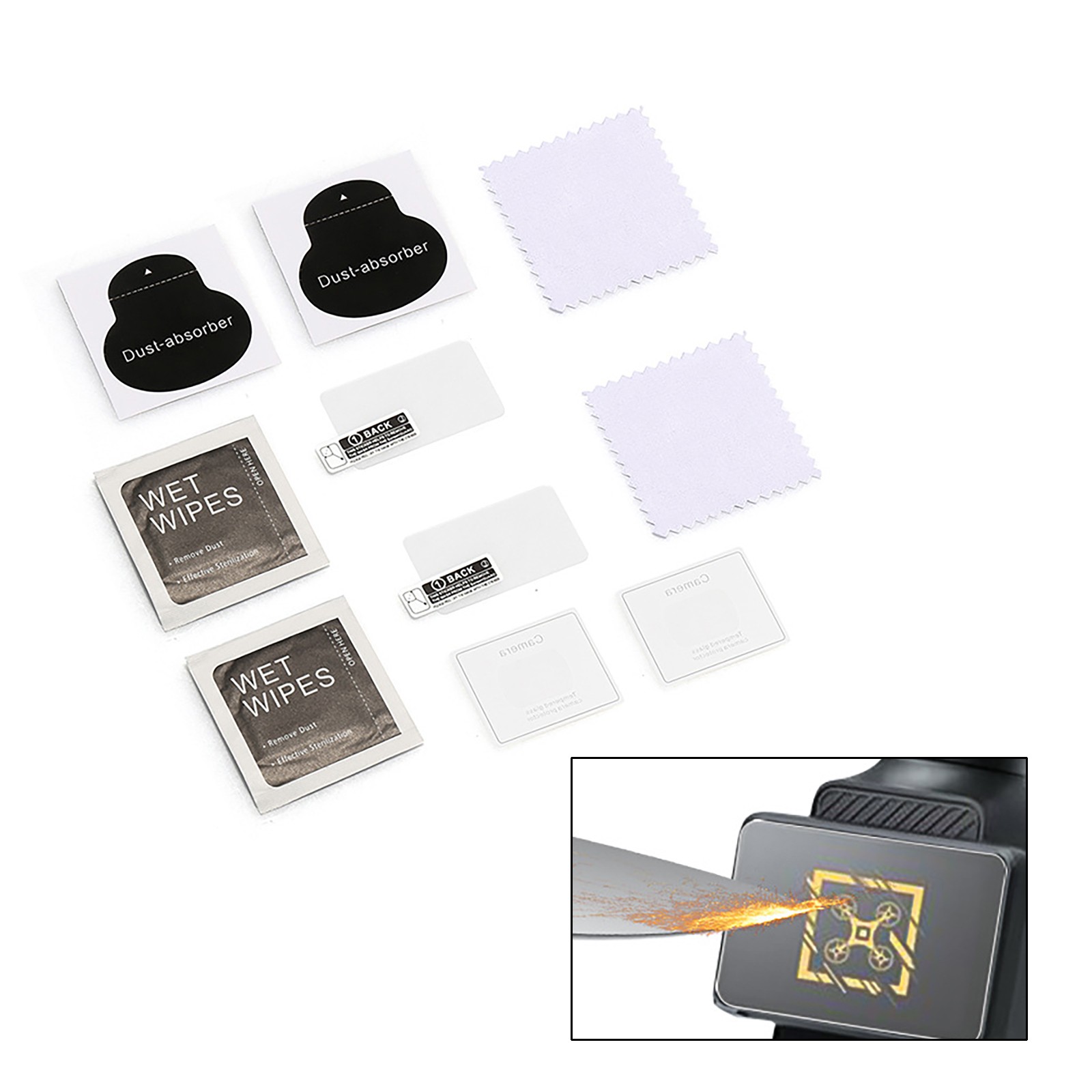 2 Set  Anti-oi Tempered Glass Film For DJI Osmo Pocket 3 Protective HD Cover New