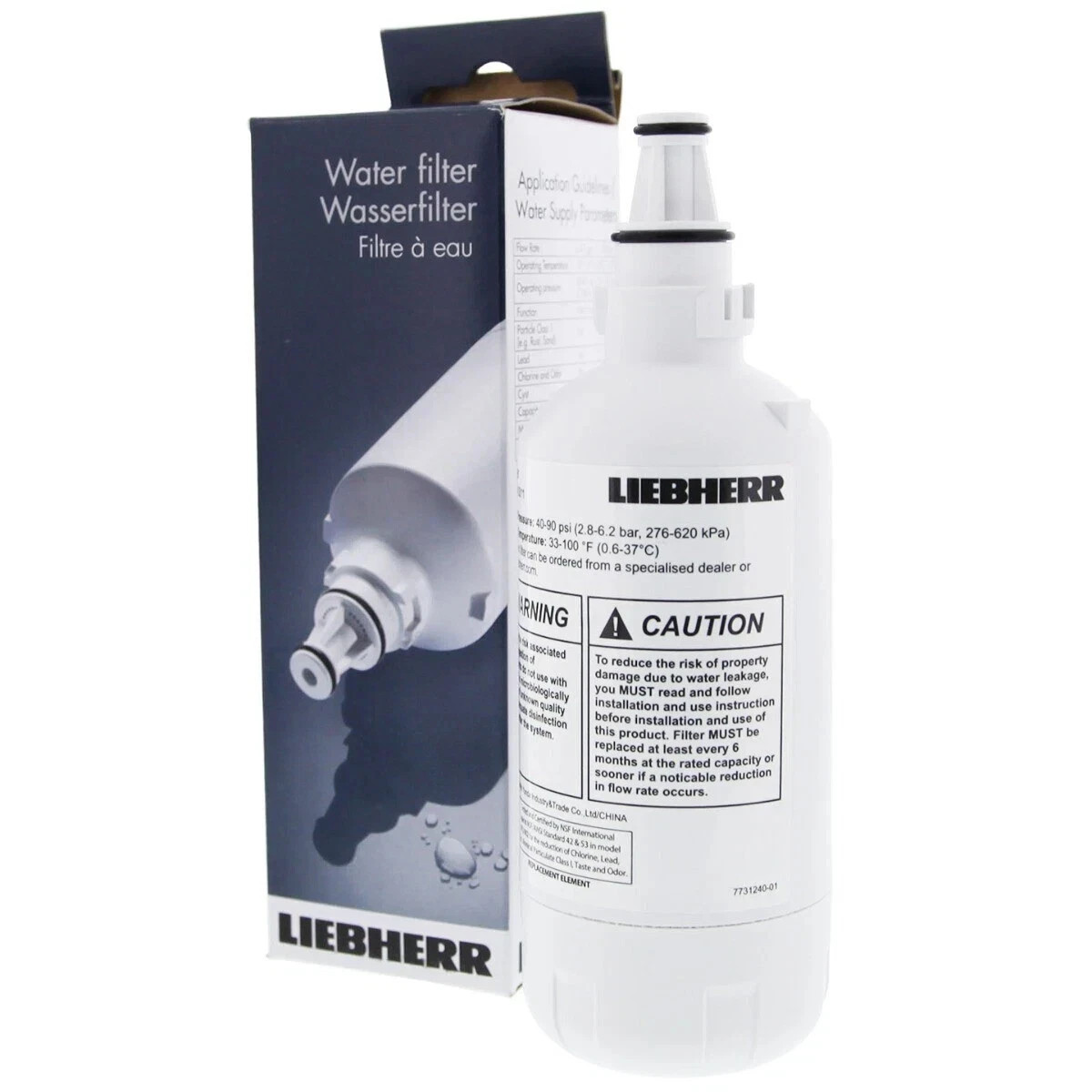 Liebherr 7440000 744000200 Refrigerator Water Filter Replacement