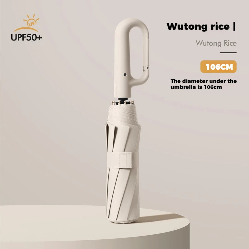 Ring Buckle Design 10 Rib Fully Automatic Umbrella for Men Folding Extra Large