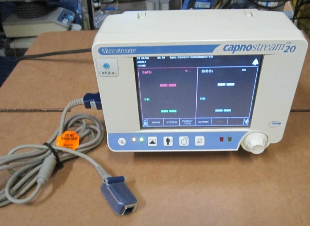 Oridion Microstream Capnostream 20 EtCO2 Co2 Monitor