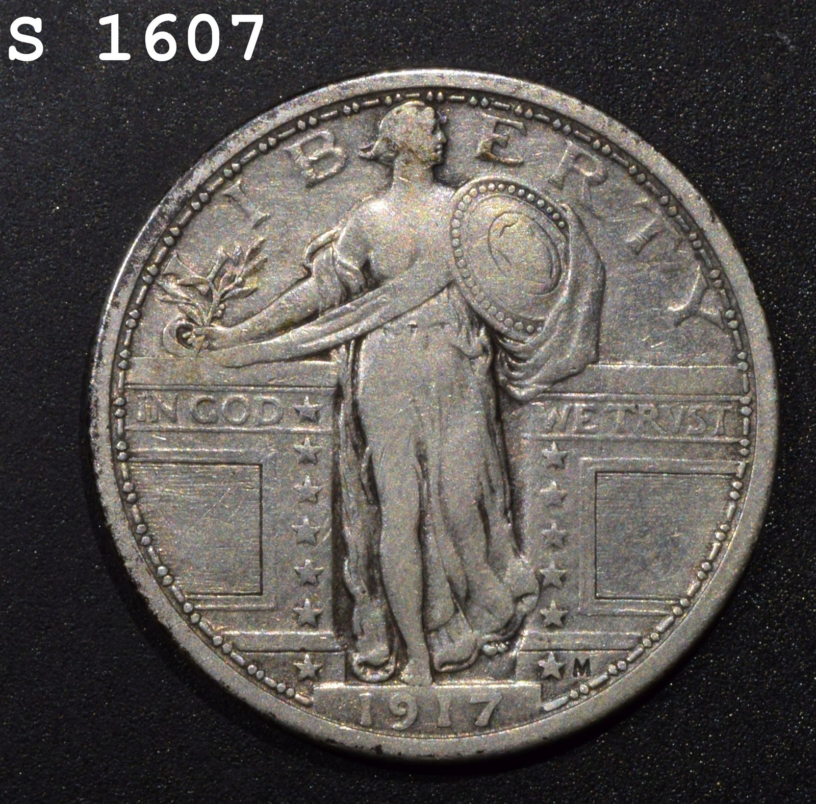 1917 Type 1 Standing Liberty Quarter "VF" *Free S/H After 1st Item*