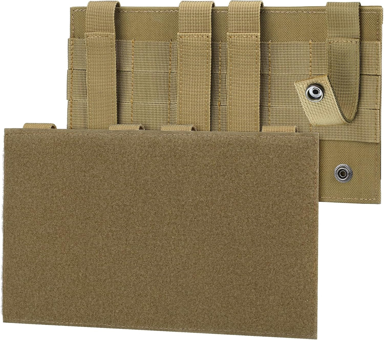 Molle Loop Panel Large, Mounting Placard Platform for Hook-Backing Pouch, Tactic