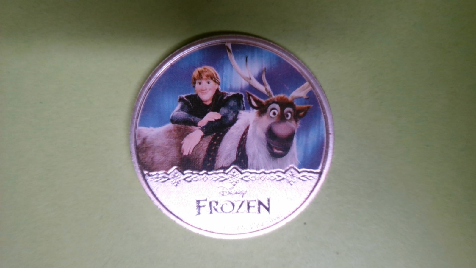 CHALLENGE COIN OLDER DISNEY FROZEN NEW ZEALAND ELIZABETH II 2016