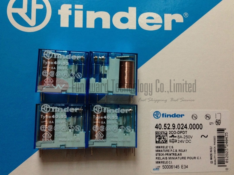 FINDER TYPE  40.52 40.52.9.024.0000 24VDC  Power Relay 8 Pins 8A 250V x 1PC NEW
