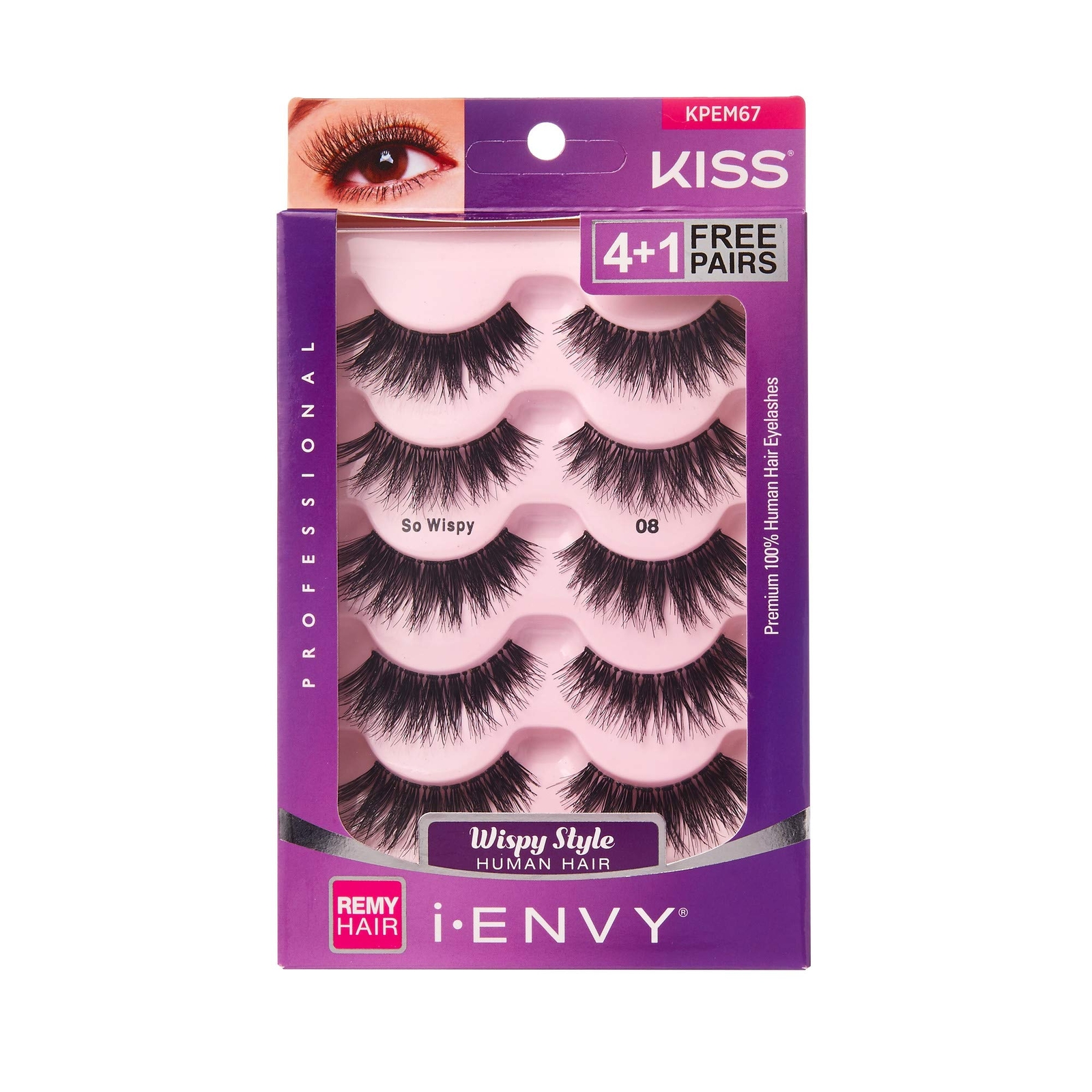 i-ENVY So Wispy Multi Pack - Made with Premium Natural Hair Dramatic Volume &...