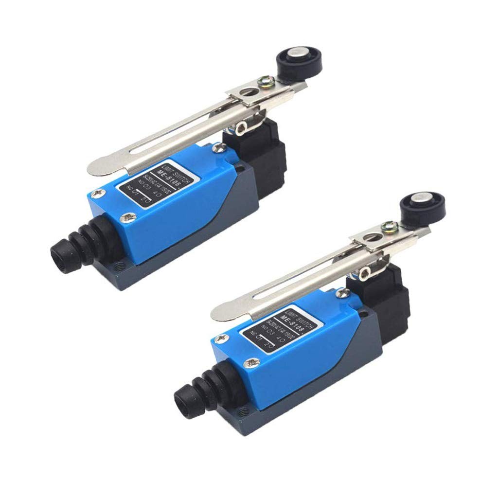 2PCS ME-8108 Momentary Limit Switch Travel Switch,Yusheng 2PCS, Blue