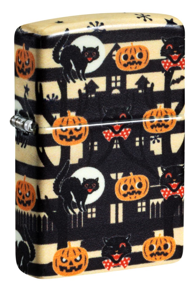 Zippo Vintage Halloween Design 540 Color Windproof Pocket Lighter, 49352-125659