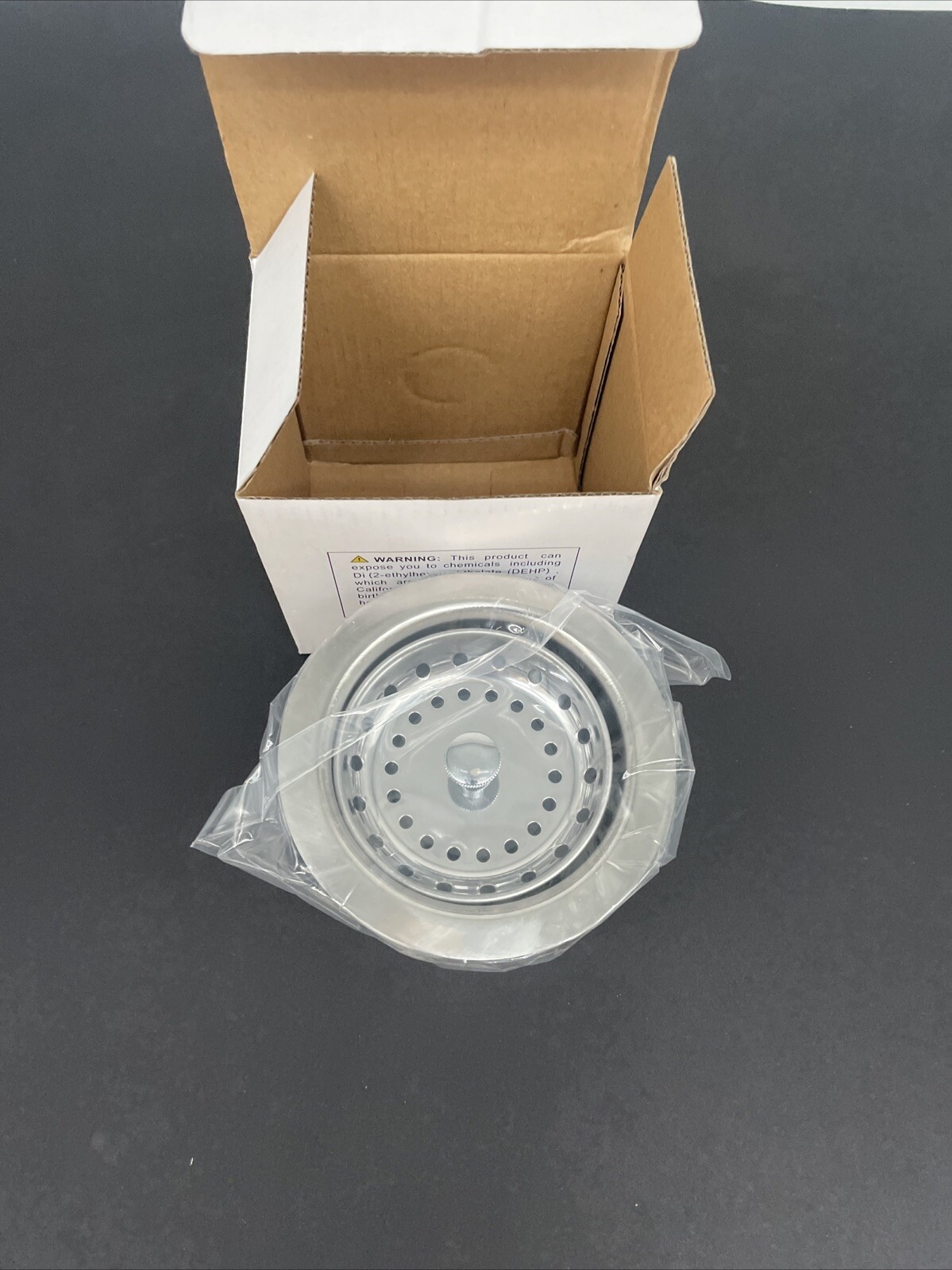 Sink Strainer w/drain Assembly Double Cup Fits 3-1/2"-4" Opening Stainless Steel