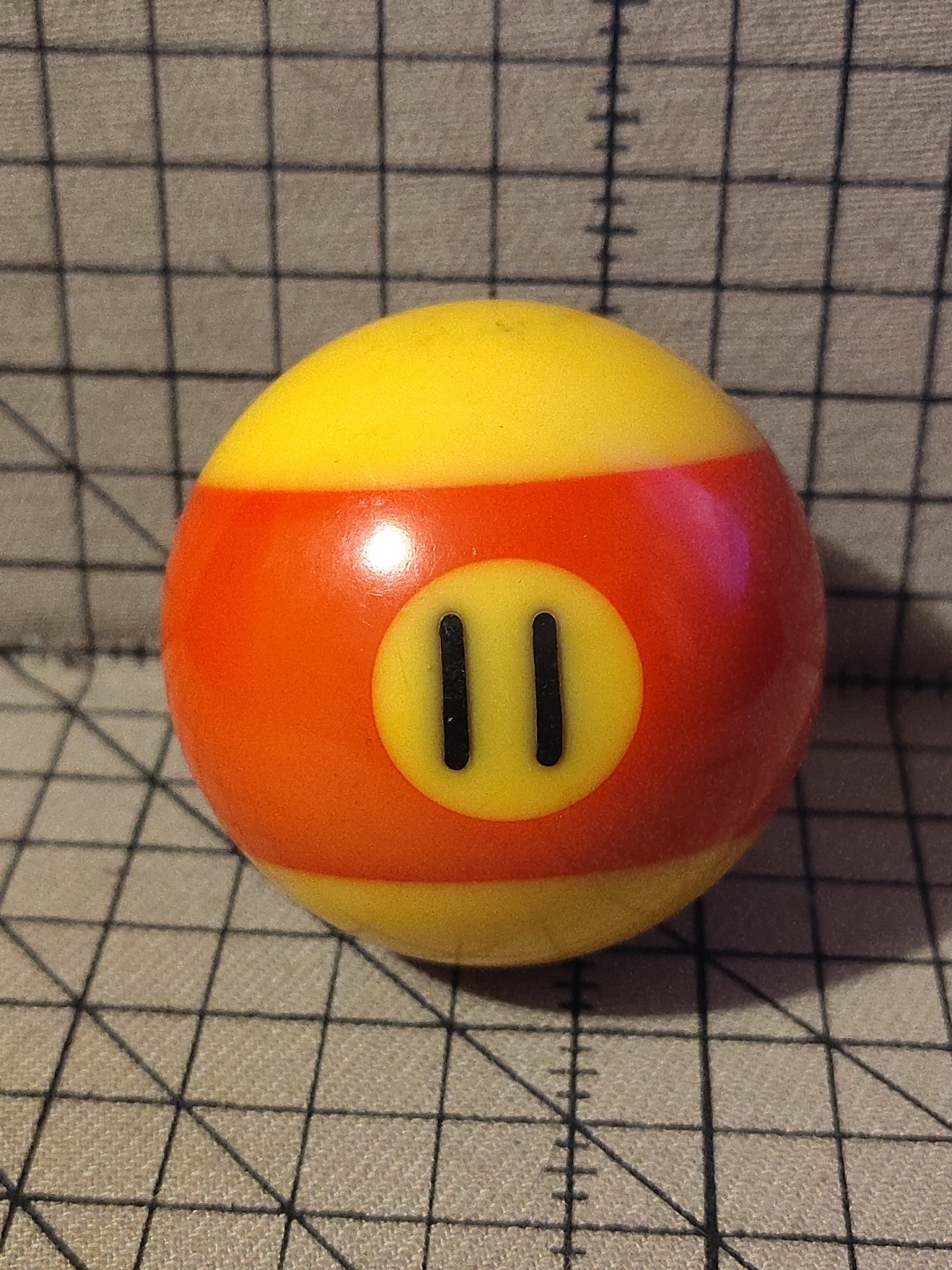 Vintage Aramith Billiard Pool Ball 2.25" Replacement Red Stripe #11 Belgium