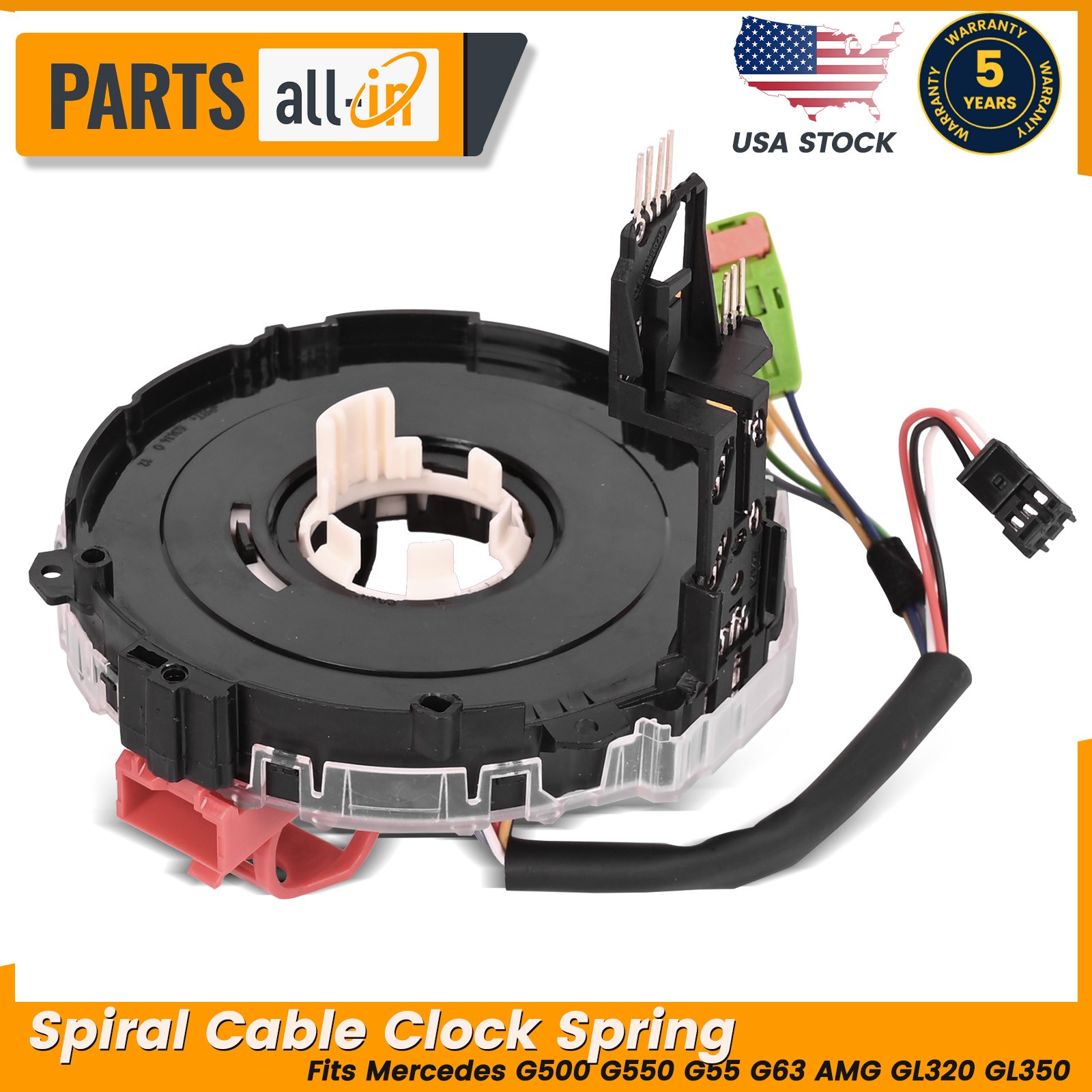 Clock Spring w/o Heated Wheel Fits Mercedes G500 G550 G55 G63 AMG GL450 GL550
