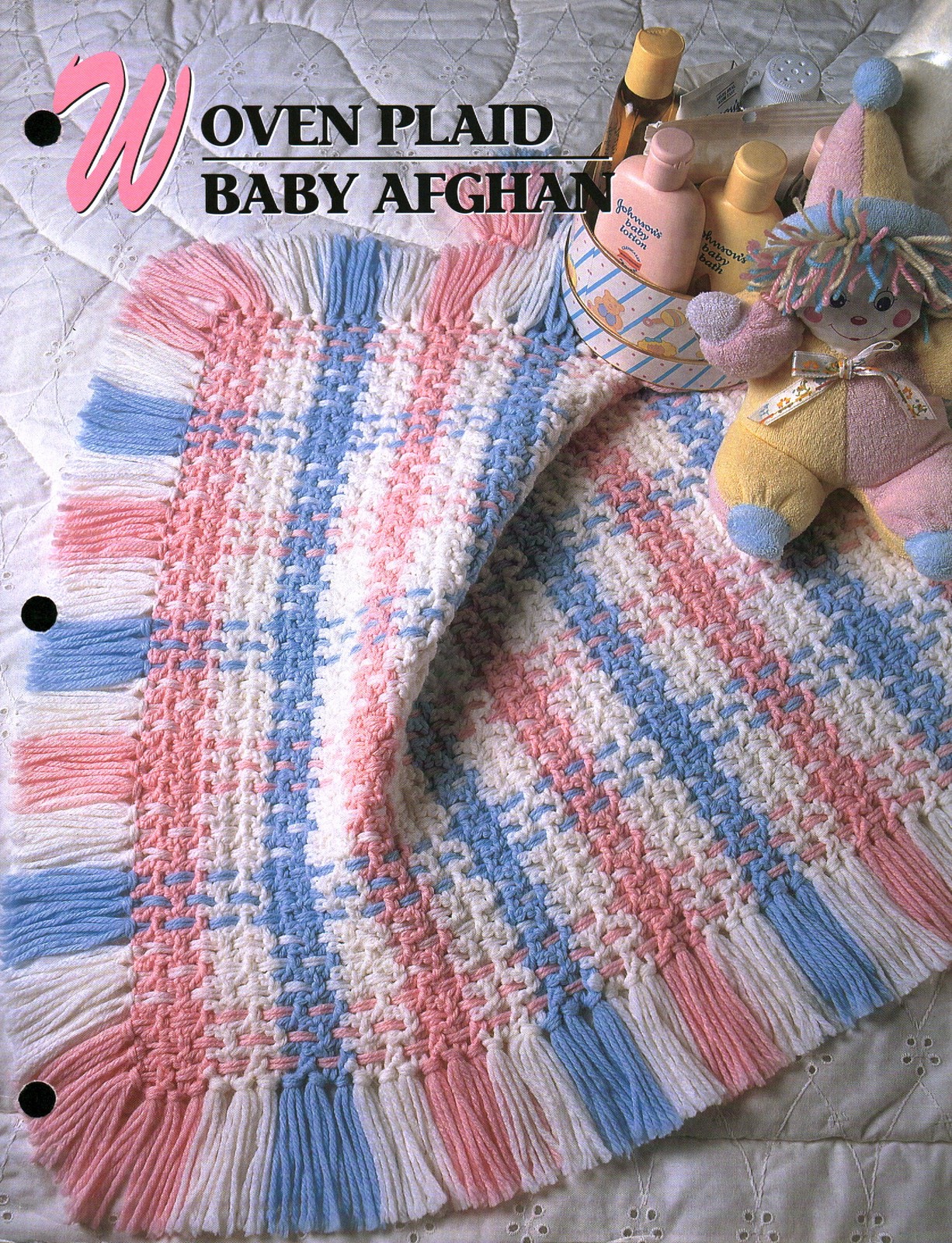 Woven Plaid Baby Afghan | Annie's Crochet Quilt Afghan Club QAC327-05