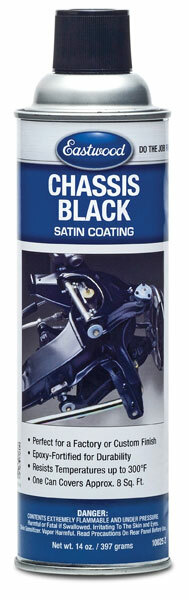 Eastwood Chassis Black Satin Aerosol 14 oz Resists Chips Corrosion Temps 300 F