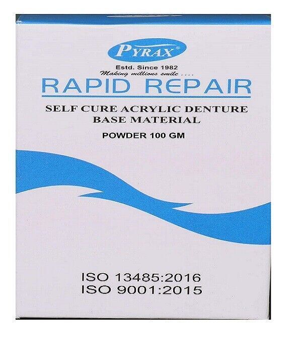 PYRAX Rapid Repair Self Cure Denture Base Powder