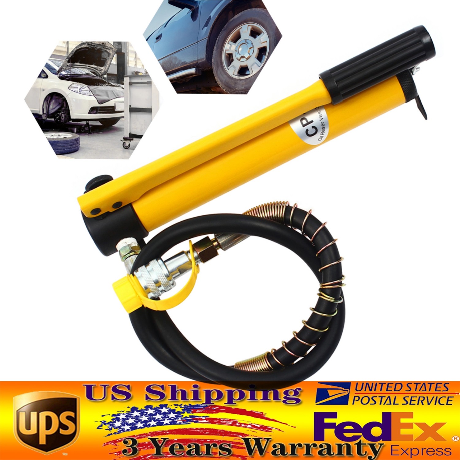 10Ton Portable 10000PSI High Pressure Hydraulic Hand Pump Manual Hydraulic Pump